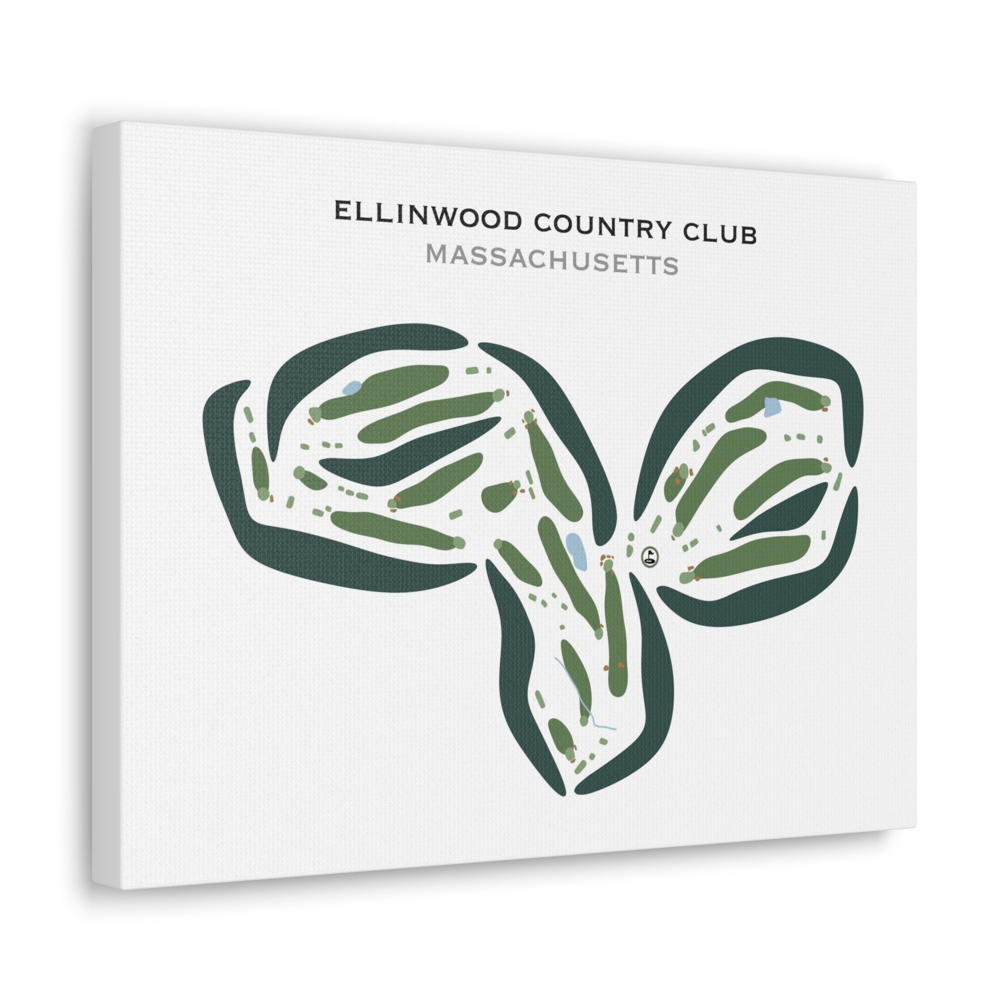 Ellinwood Country Club, Massachusetts - Printed Golf Courses