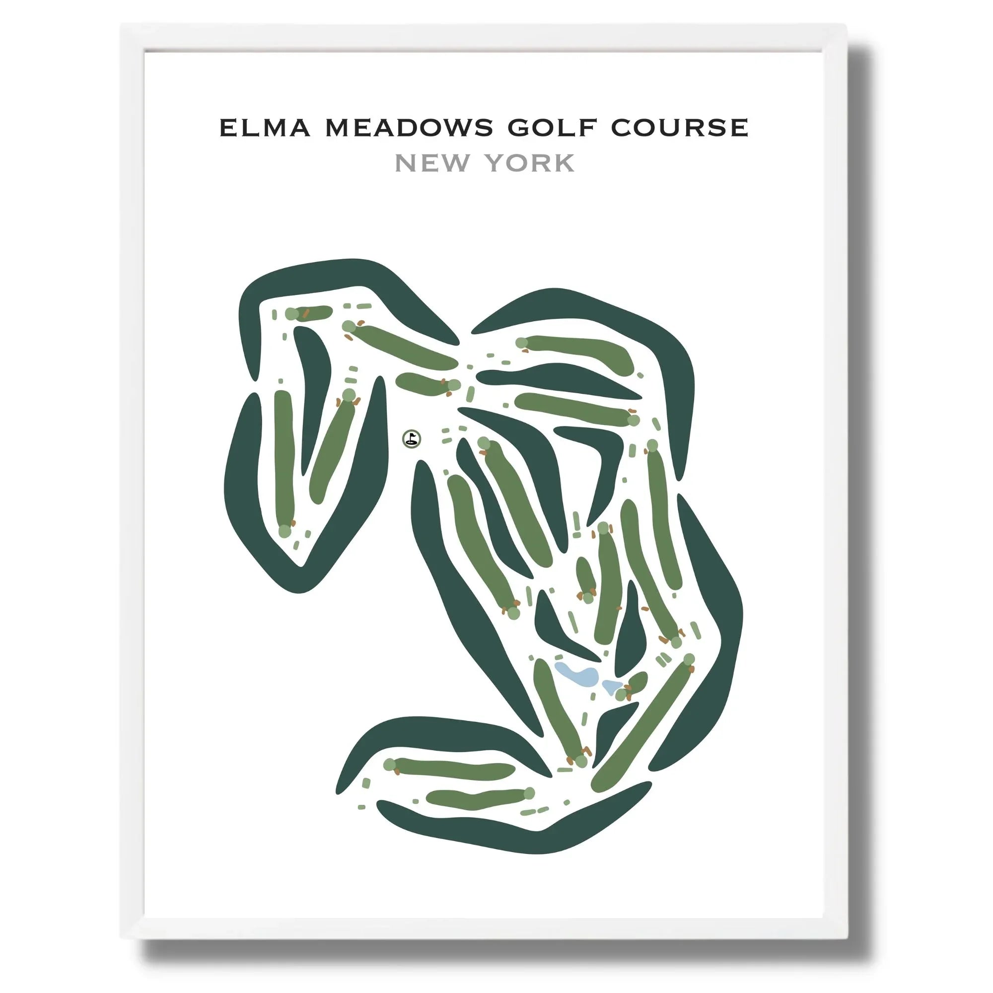 Elma Meadows Golf Course, New York - Printed Golf Courses