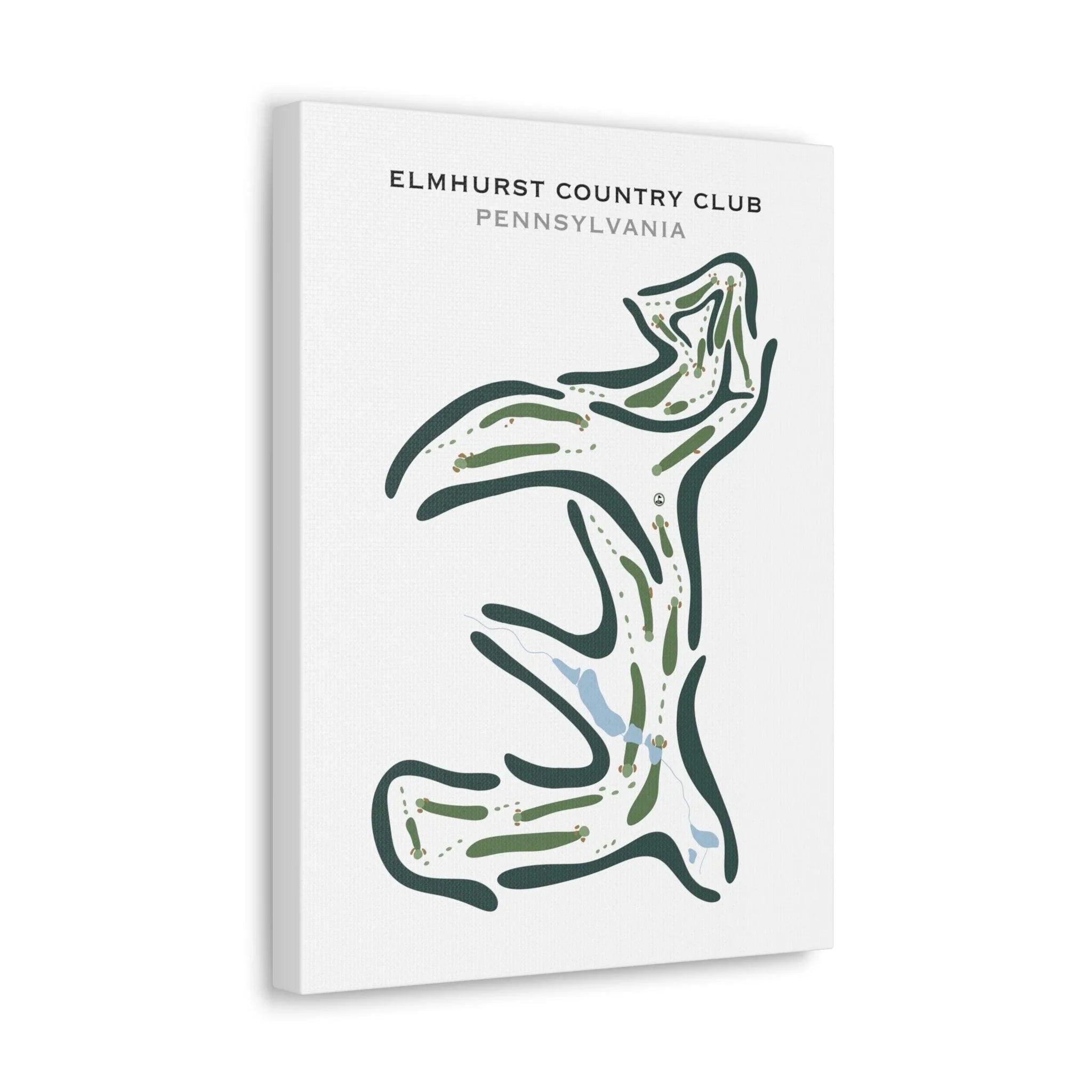 Elmhurst Country Club, Pennsylvania - Printed Golf Courses