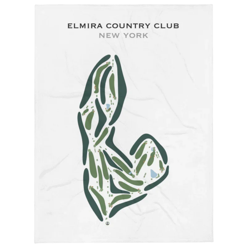 Elmira Country Club - Golf Course, New York - Printed Golf Courses