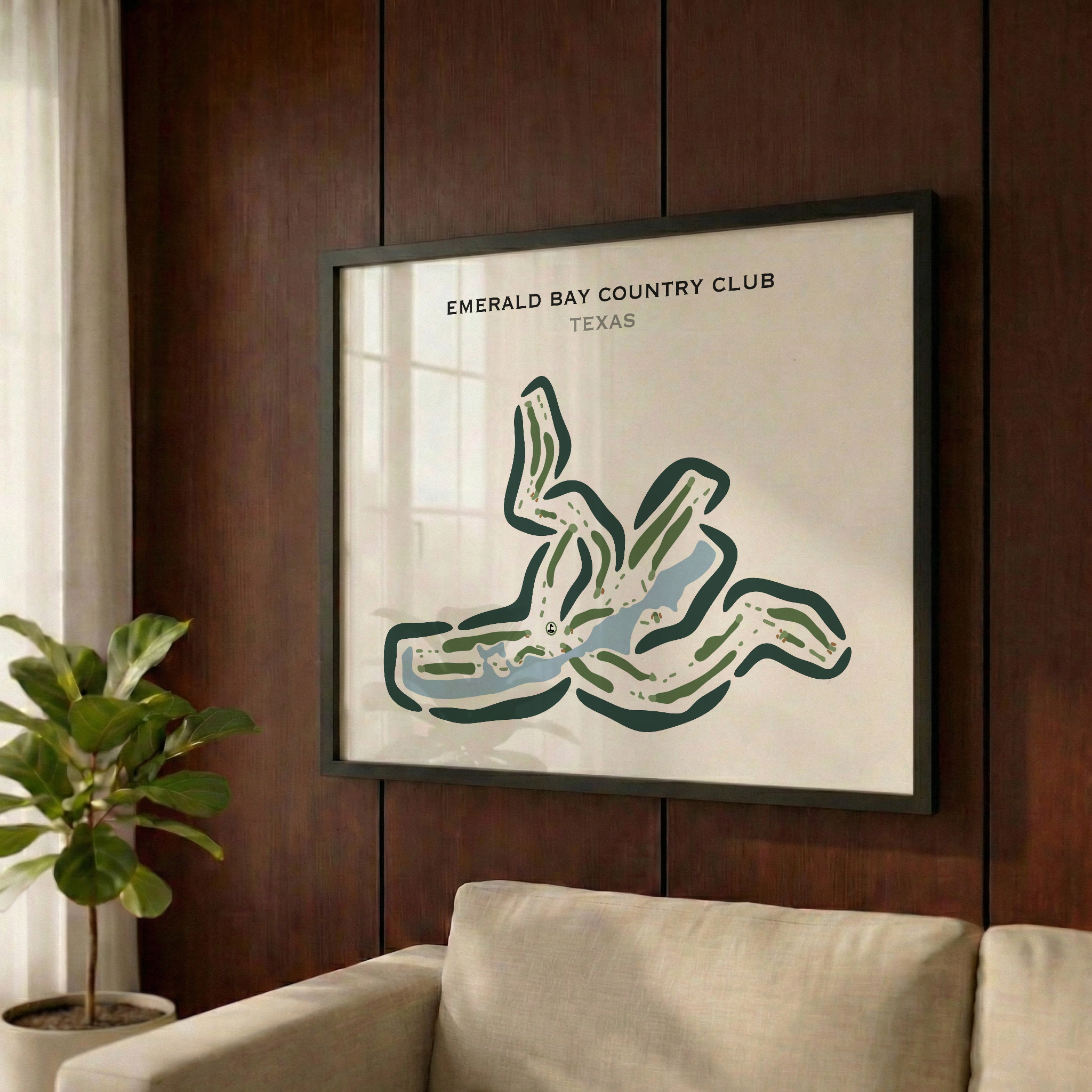 Emerald Bay Club, Texas - Printed Golf Course