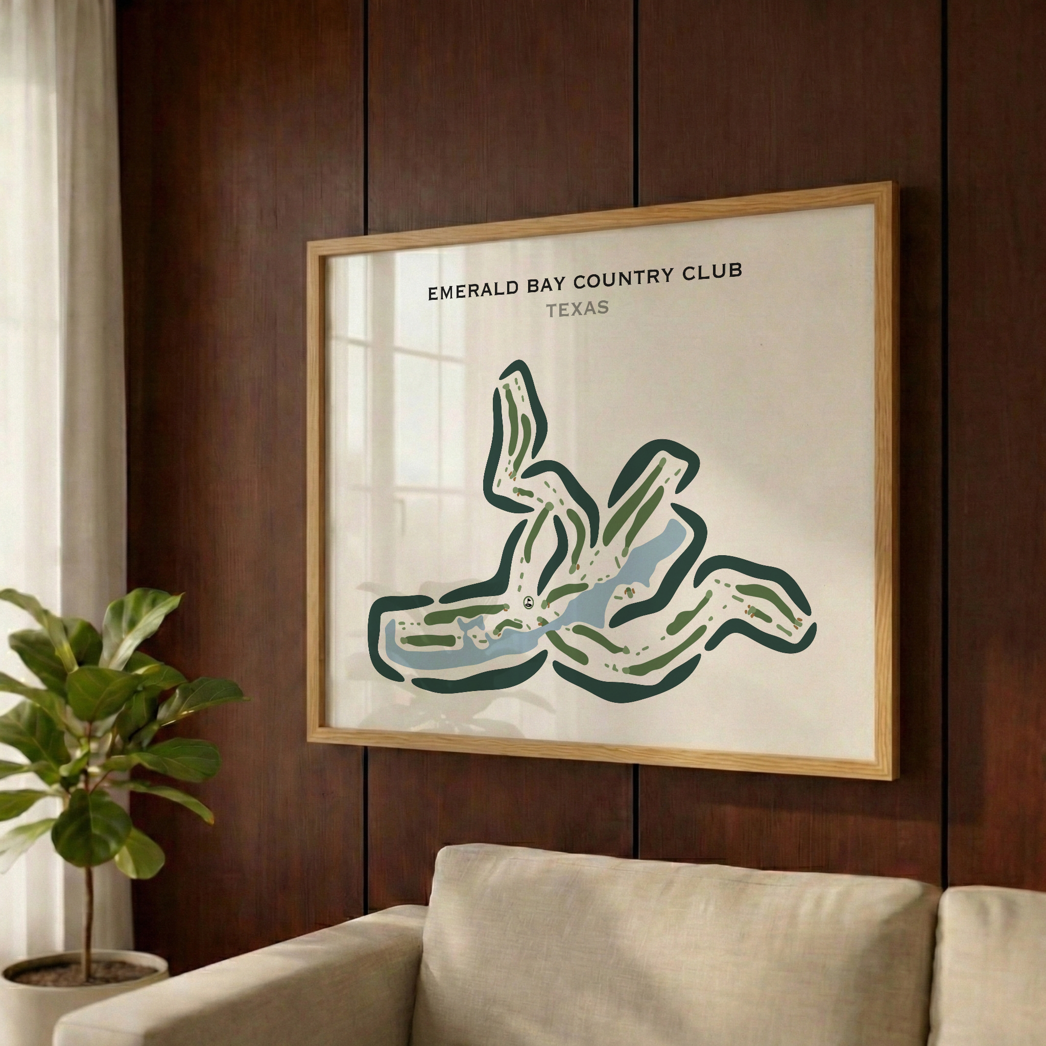 Emerald Bay Club, Texas - Printed Golf Course