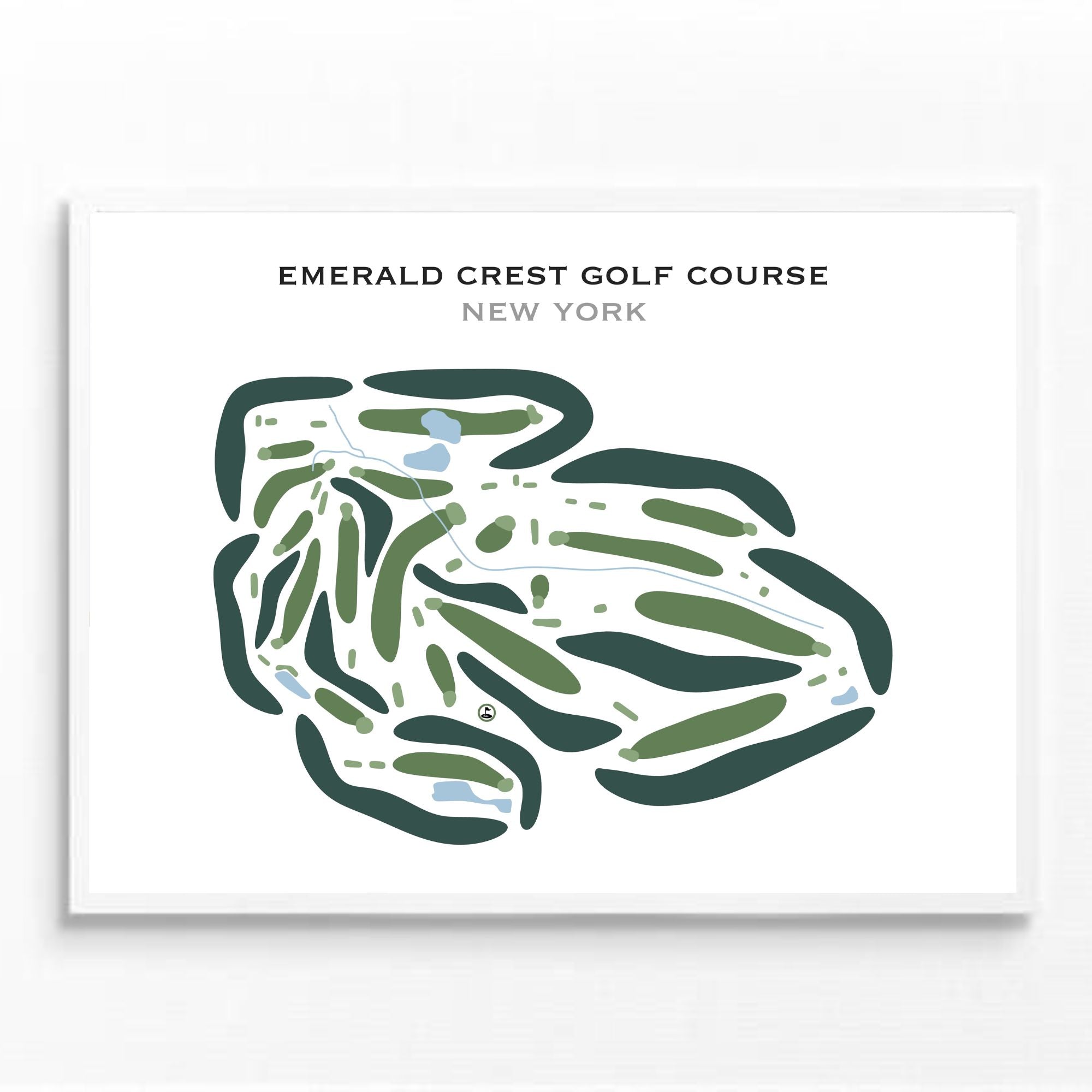Emerald Crest Golf Course, New York - Printed Golf Courses