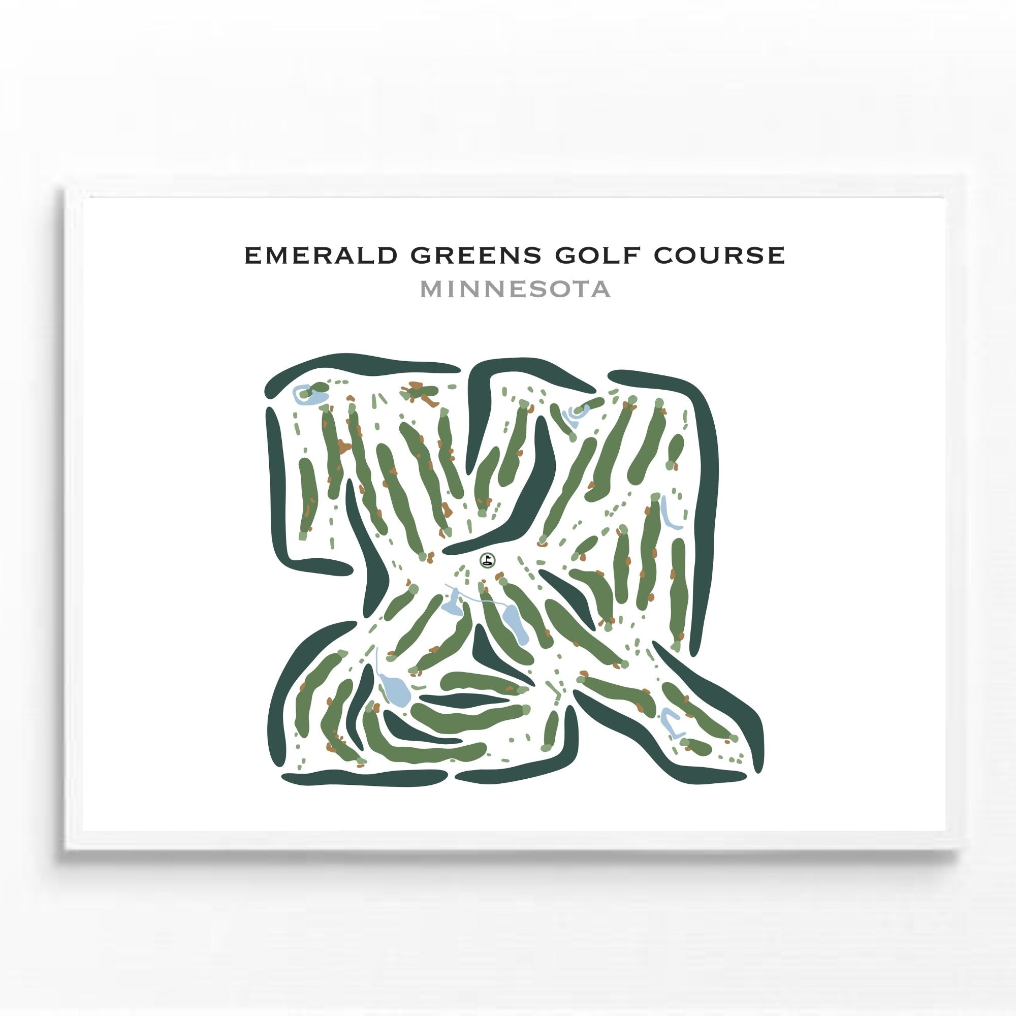 Emerald Greens Golf Course, Minnesota - Printed Golf Courses