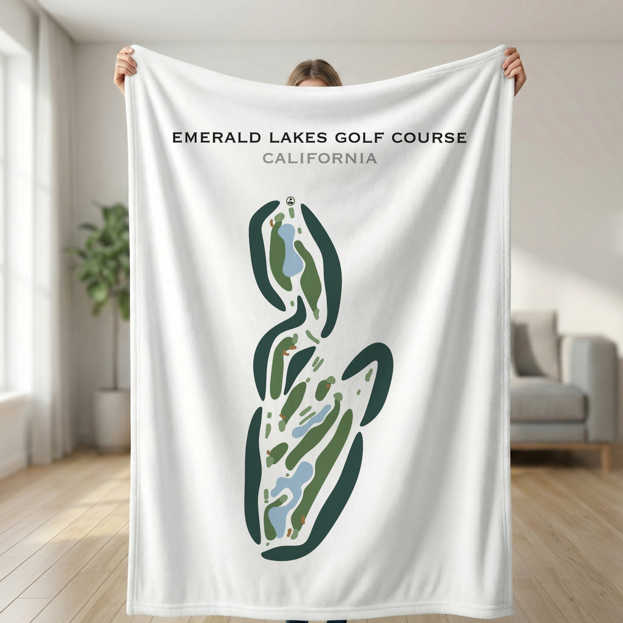 Emerald Lakes Golf Course, California - Printed Golf Courses