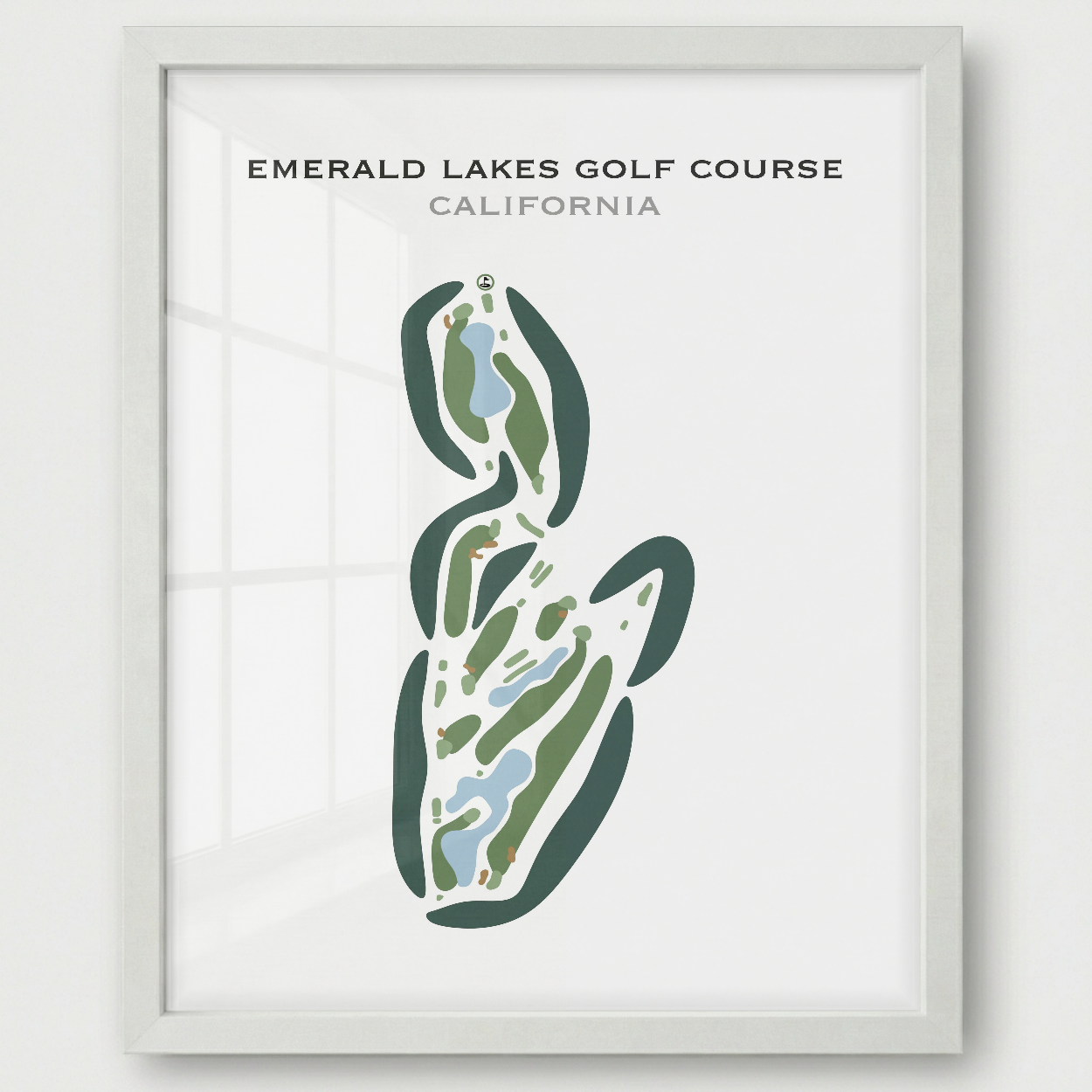 Emerald Lakes Golf Course, California - Printed Golf Courses