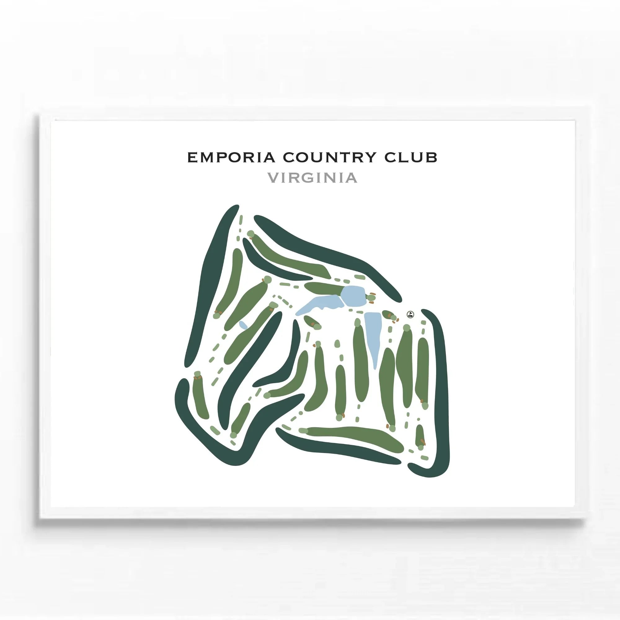 Emporia Country Club, Virginia - Printed Golf Course
