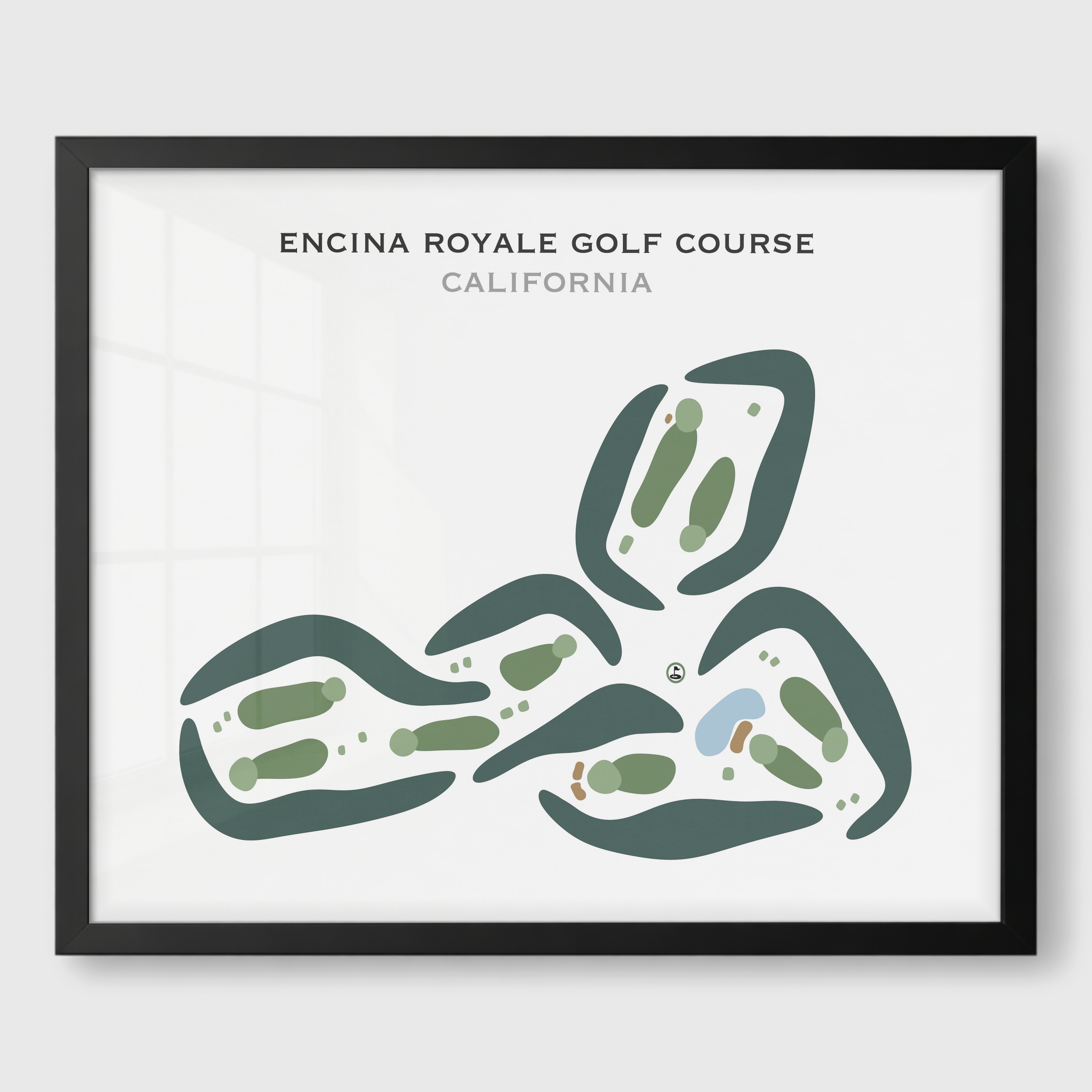 Encina Royale Golf Course, California - Printed Golf Courses