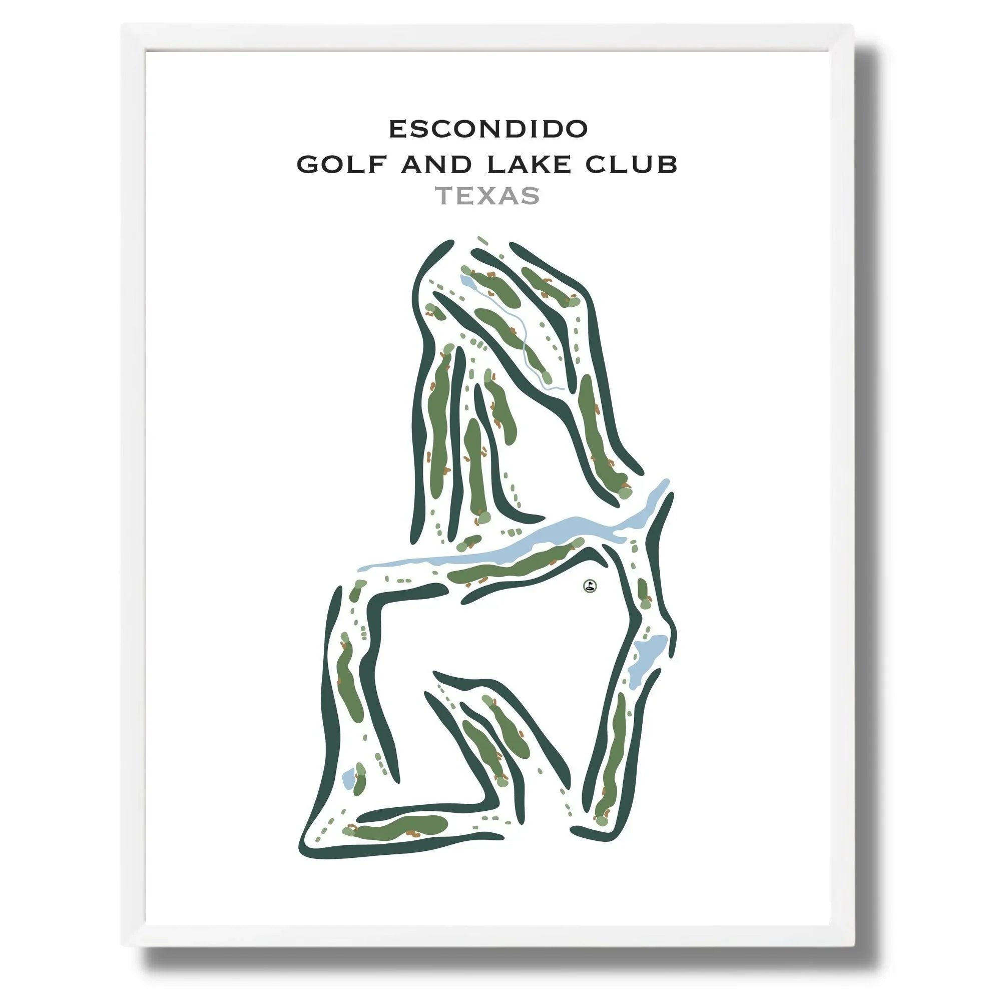 Escondido Golf & Lake Club, Texas - Printed Golf Course