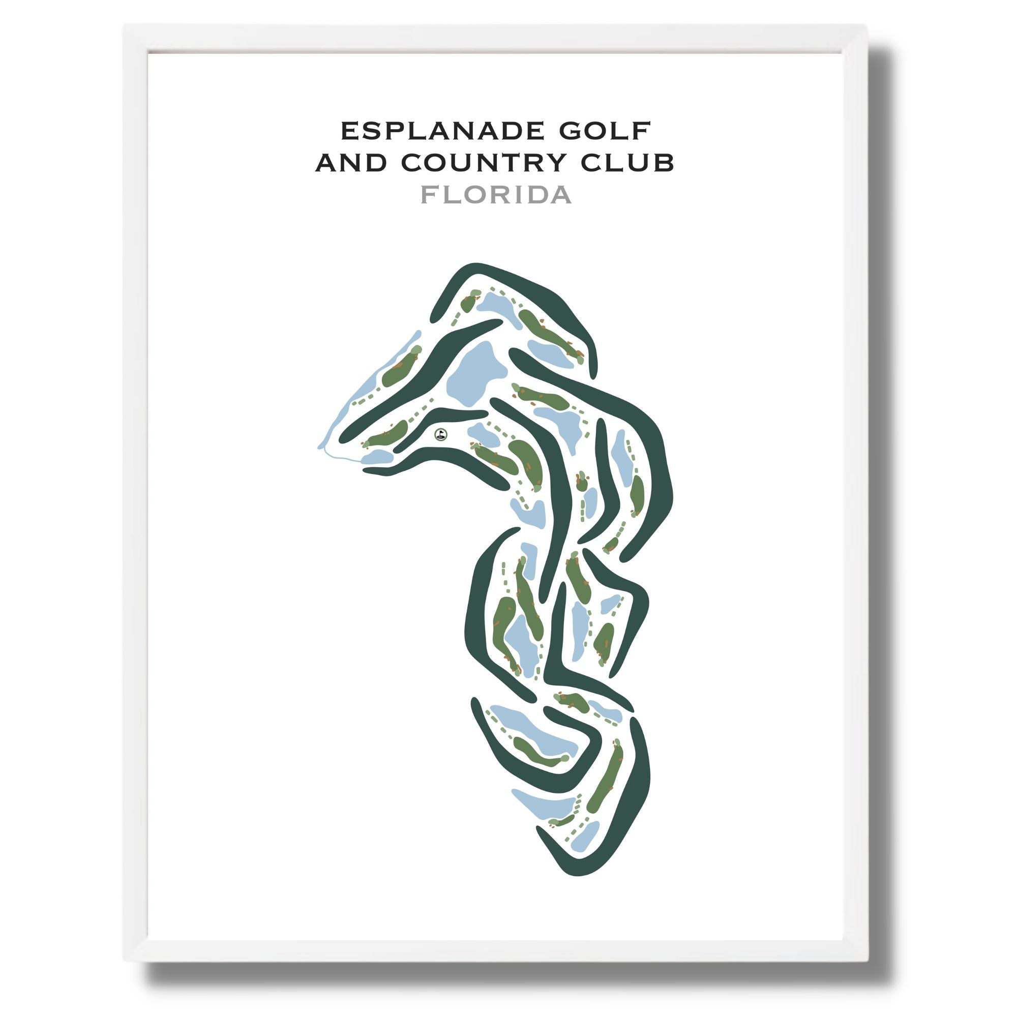 Esplanade Golf & Country Club, Bradenton, Florida - Printed Golf Courses
