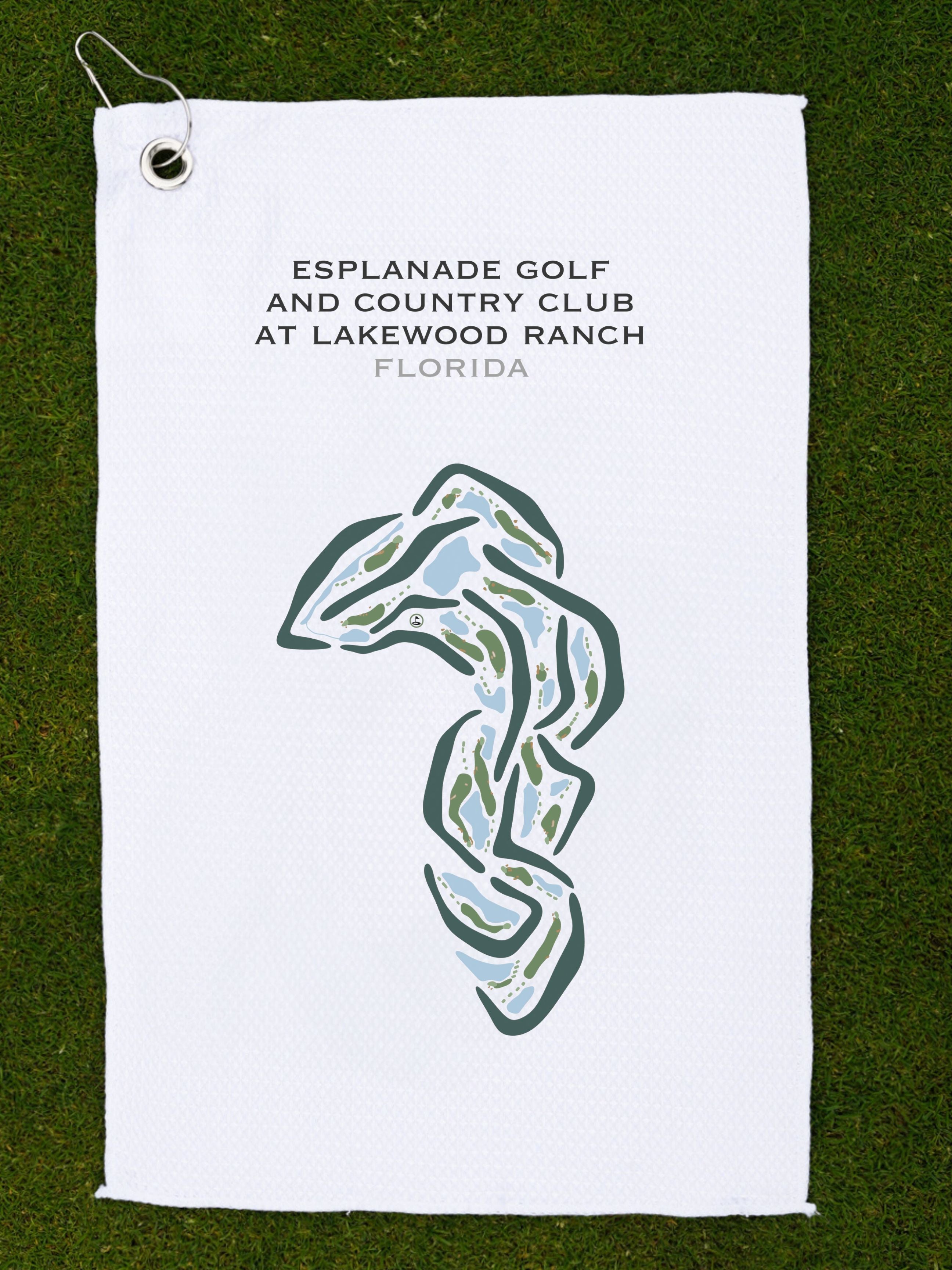 Esplanade Golf and Country Club at Lakewood Ranch, Florida - Printed Golf Courses