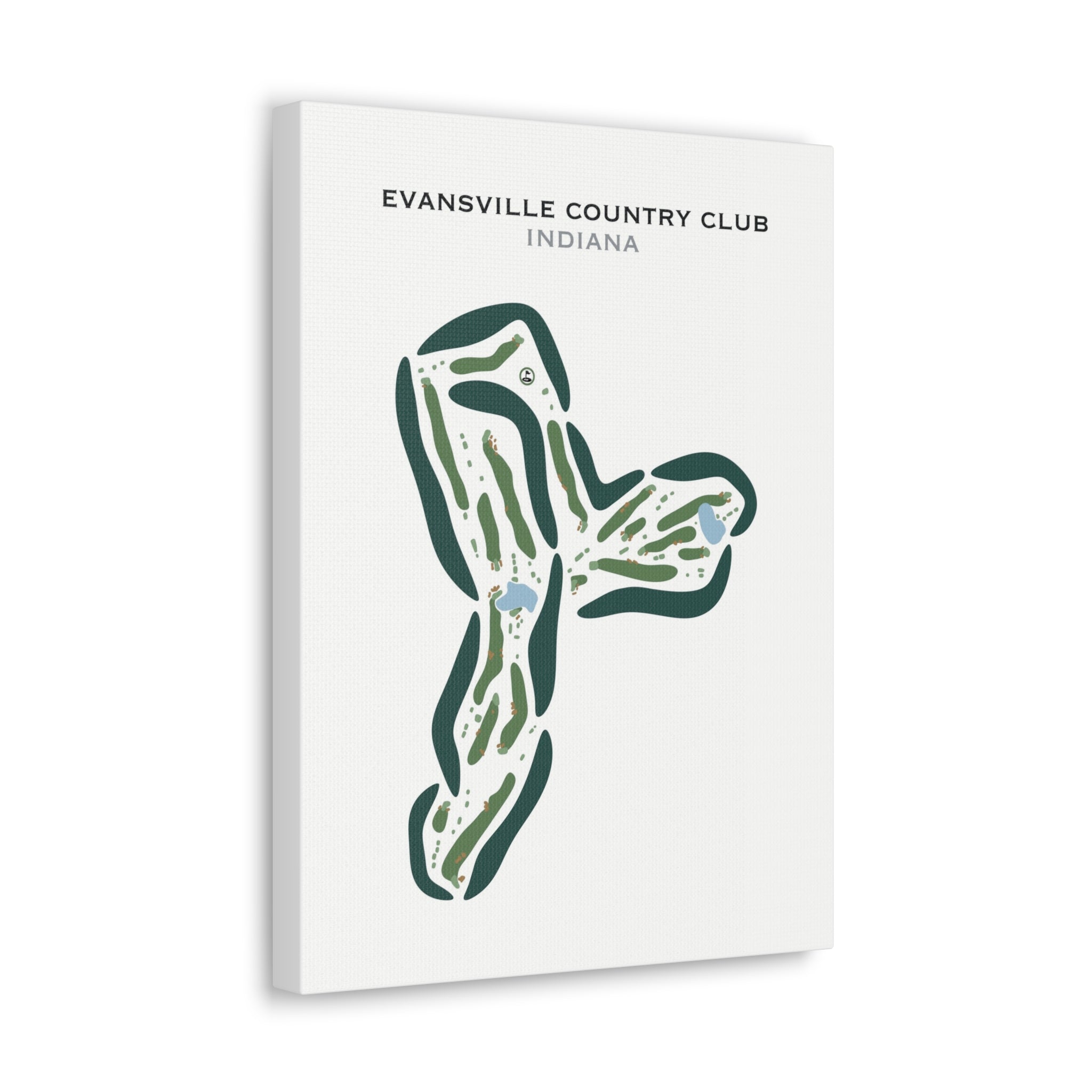 Evansville Country Club, Indiana - Printed Golf Courses