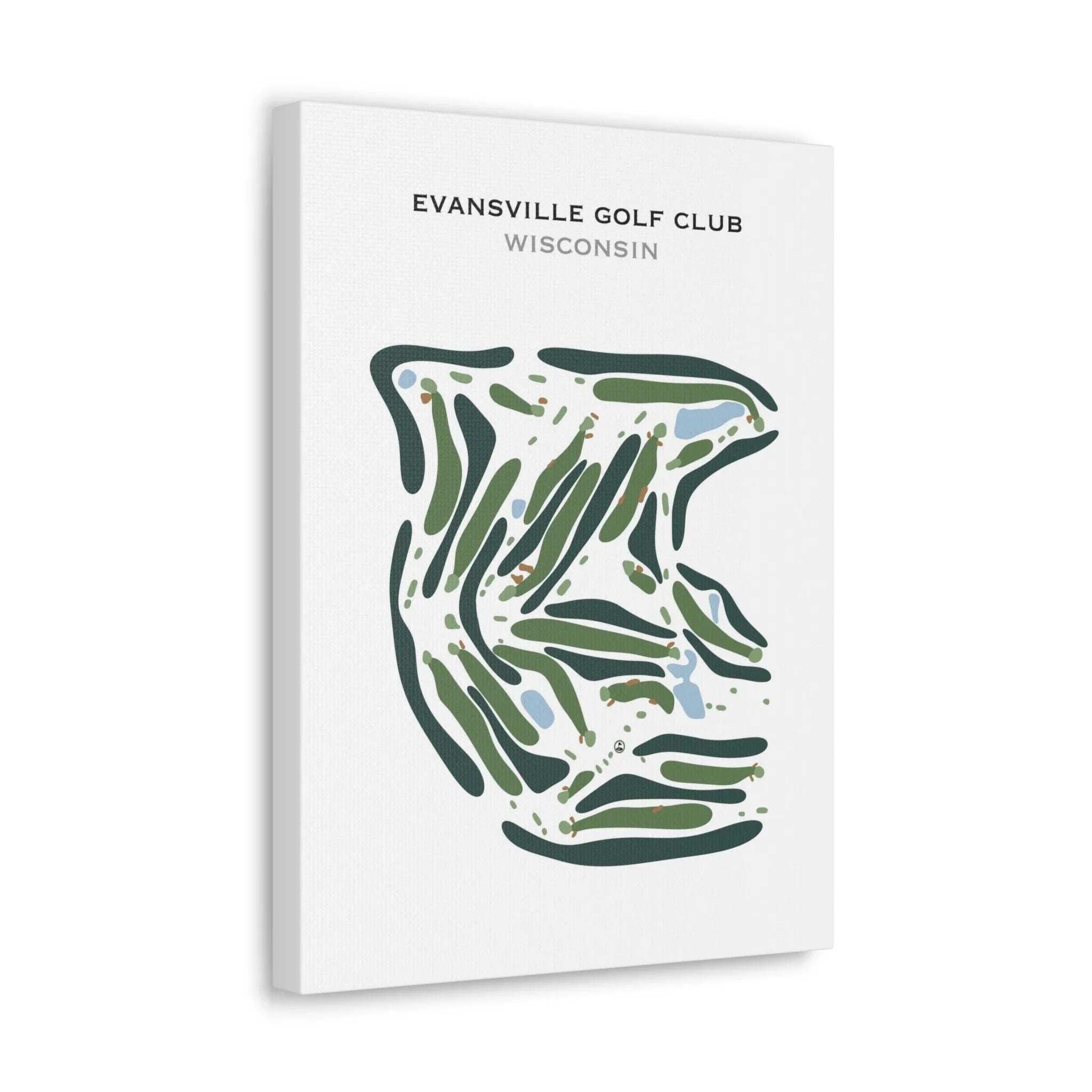 Evansville Golf Club, Wisconsin - Printed Golf Course