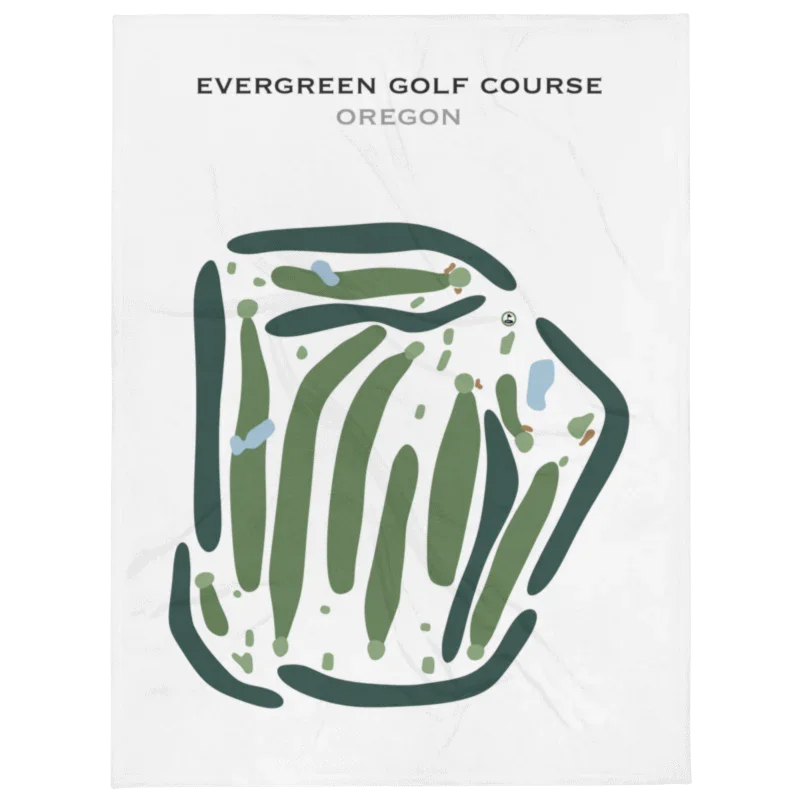 Evergreen Golf Course, Oregon - Printed Golf Courses