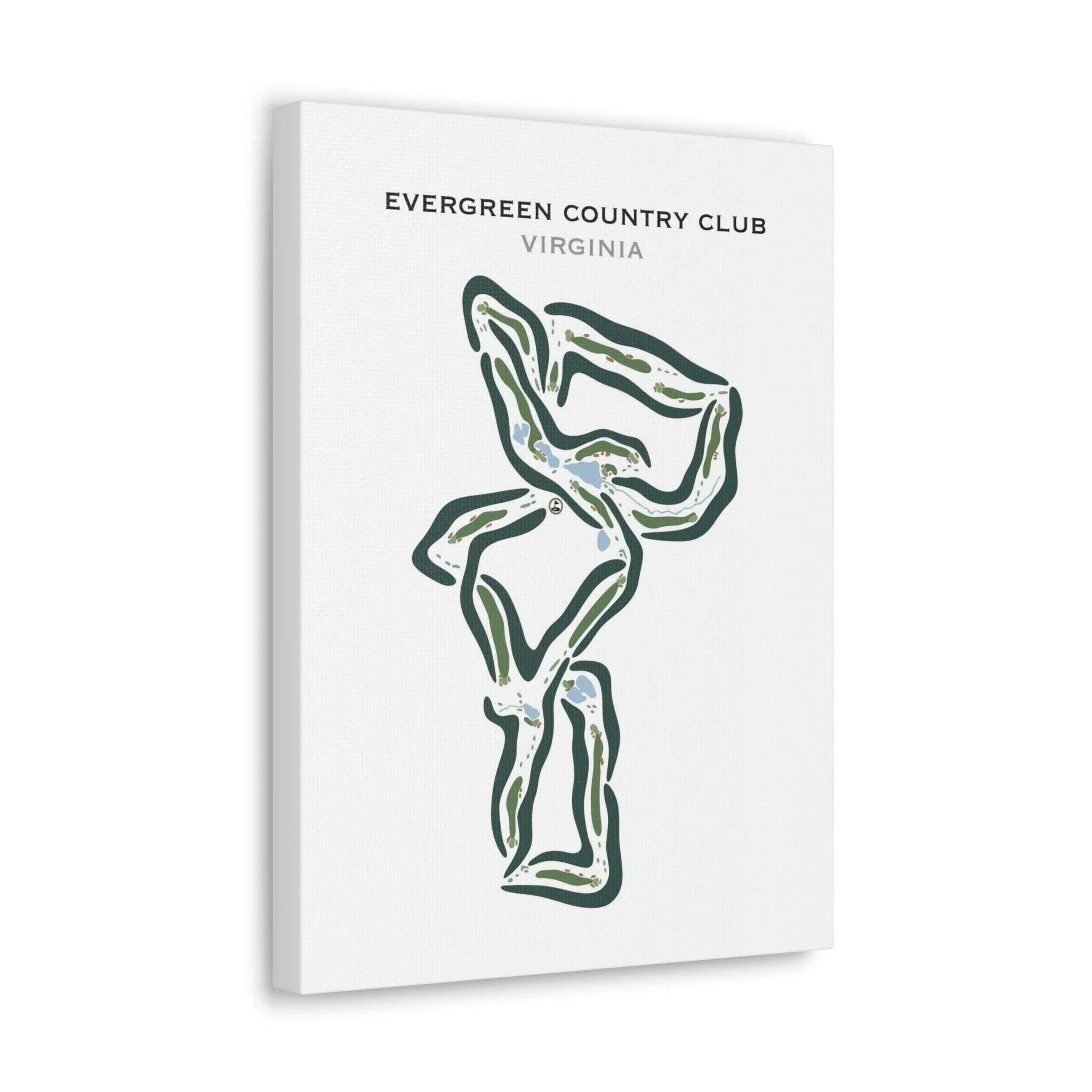 Evergreen Country Club, Virginia - Printed Golf Courses