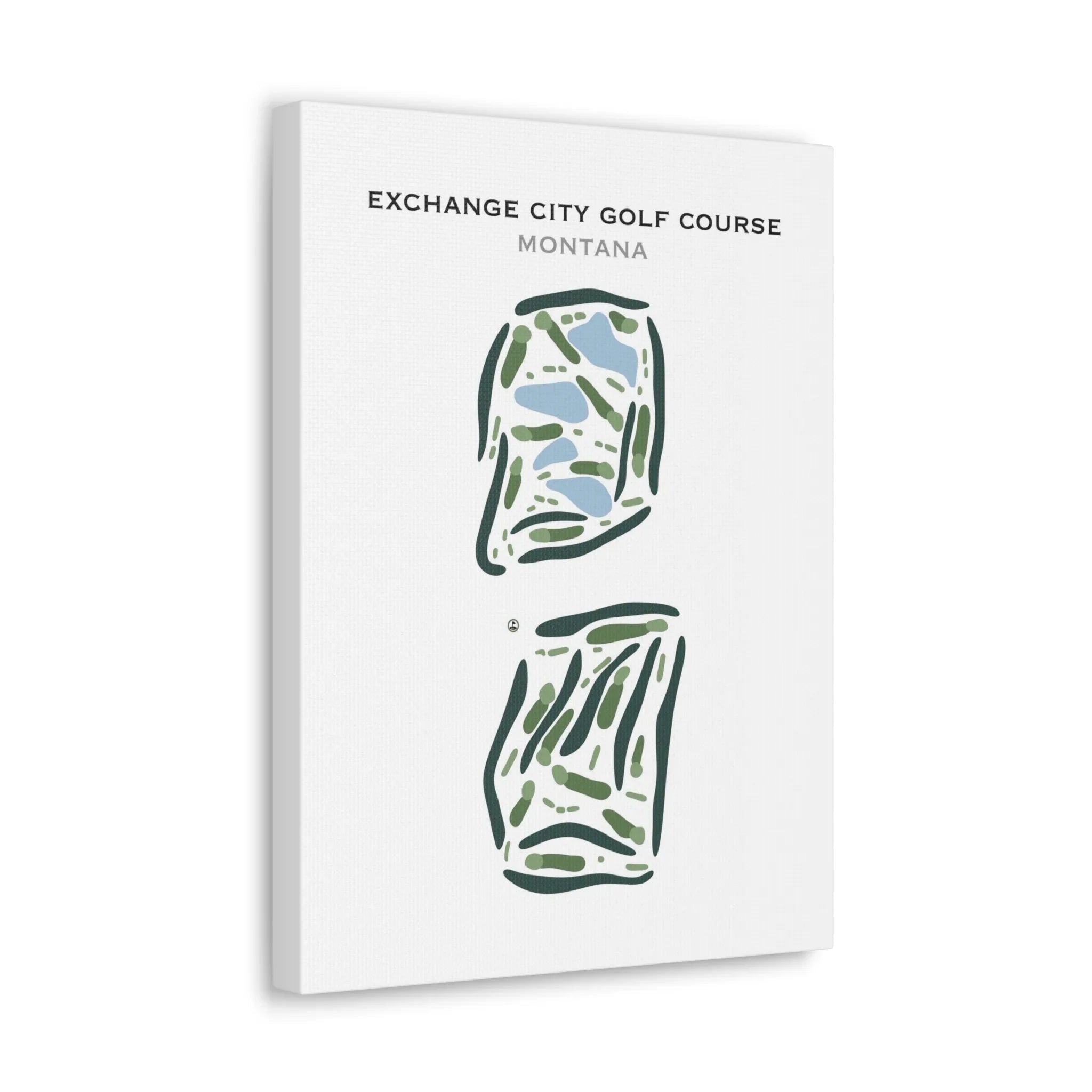 Exchange City Golf Course, Montana - Printed Golf Course