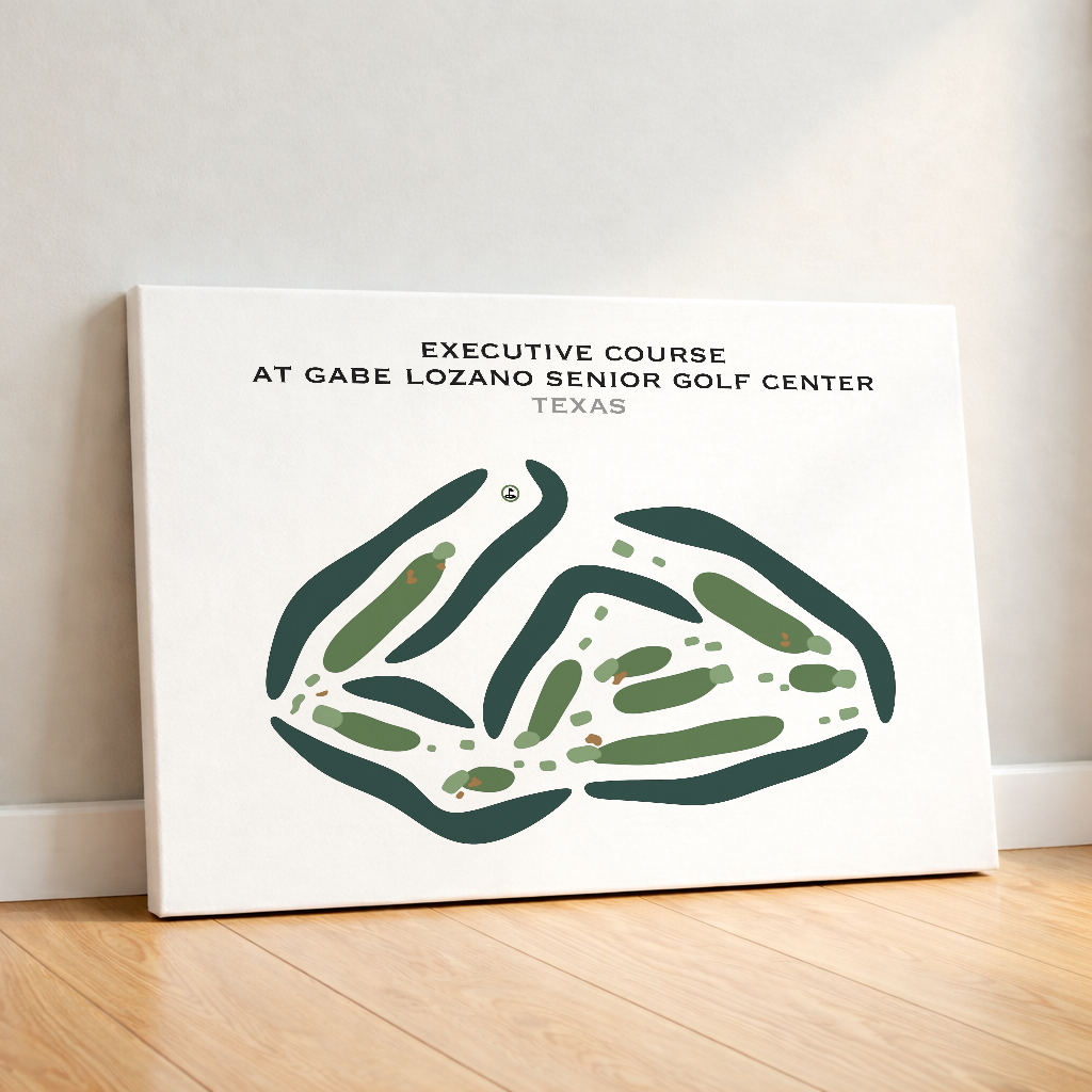 Executive Course at Gabe Lozano Senior Golf Center, Texas - Printed Golf Courses