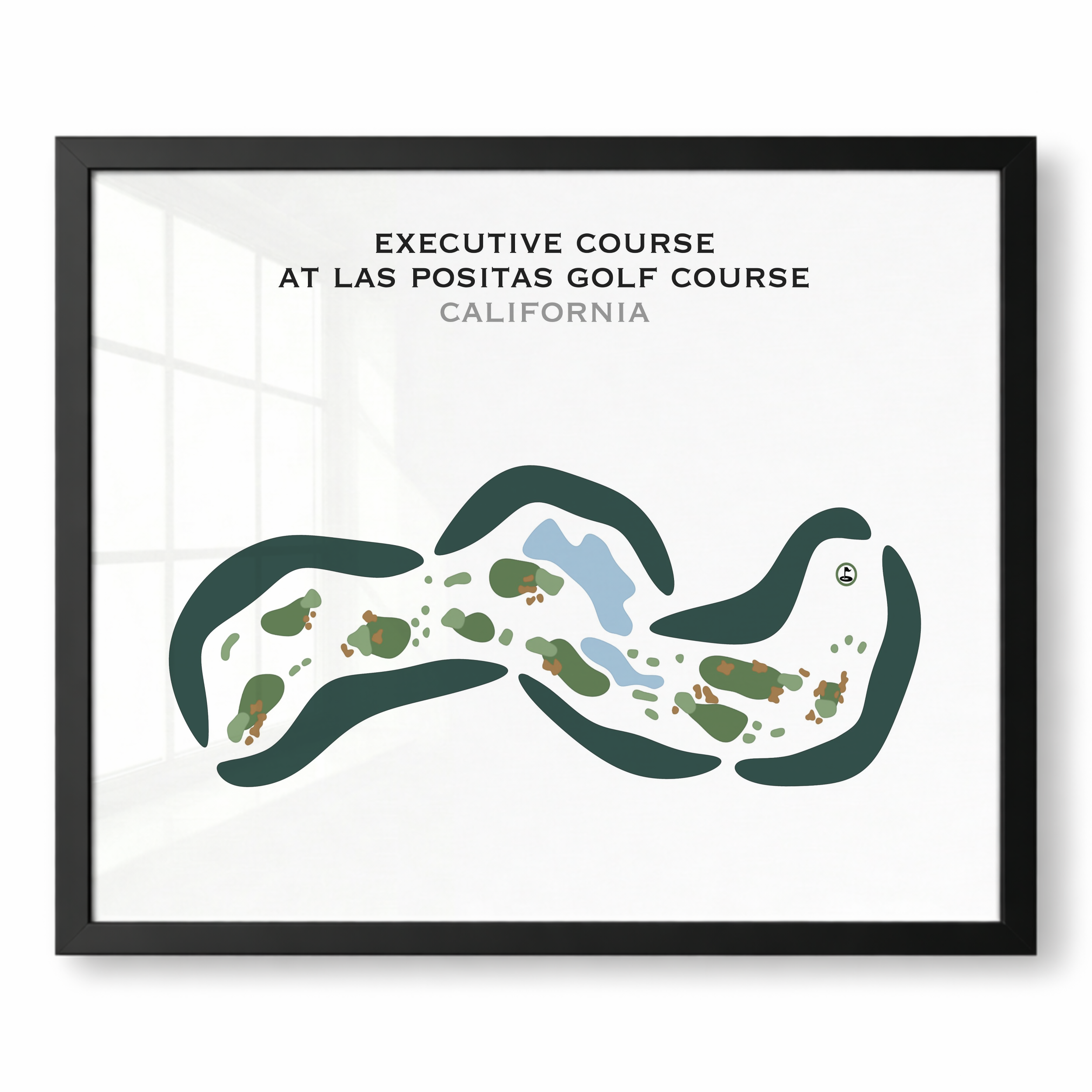 Executive Course at Las Positas Golf Course, California - Printed Golf Courses