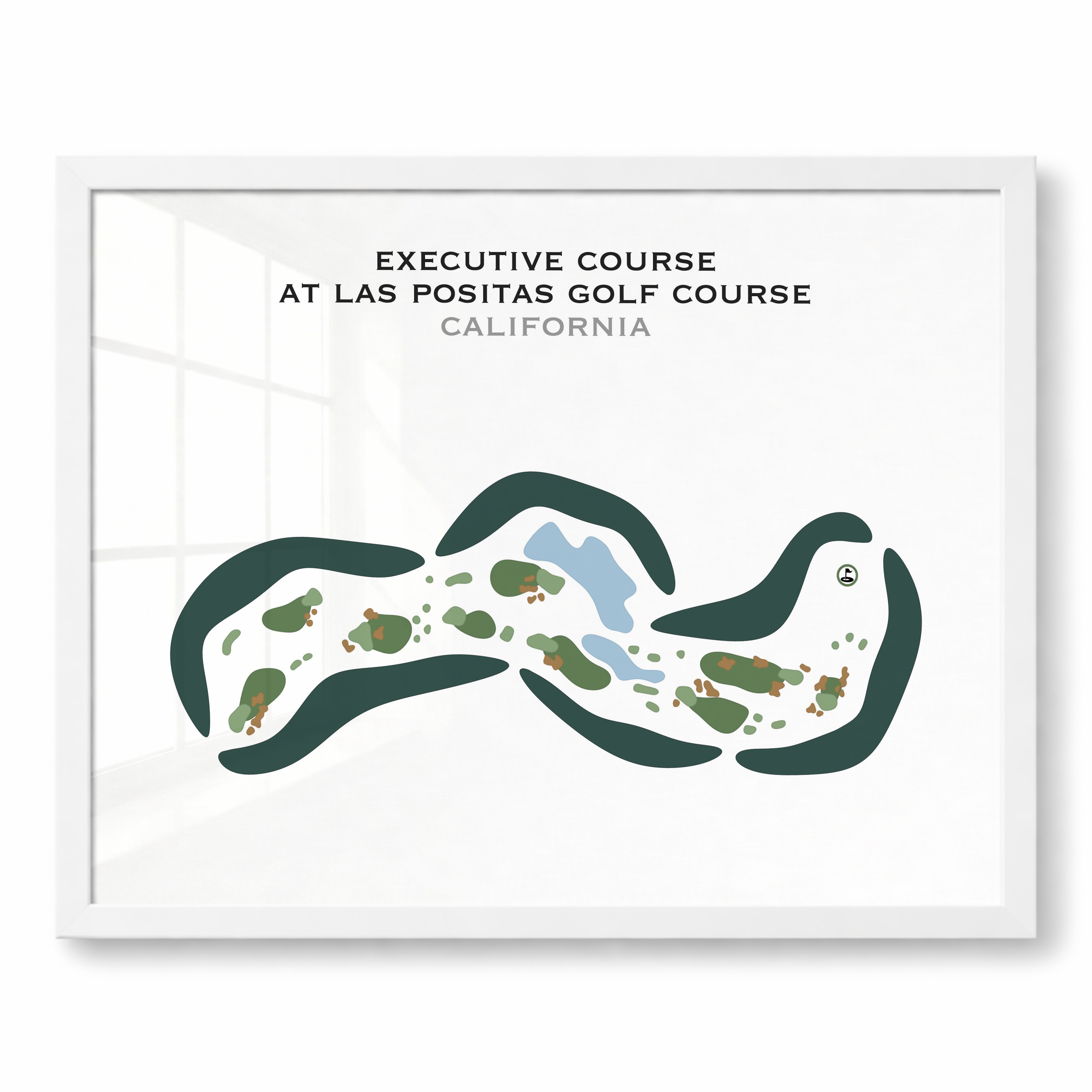 Executive Course at Las Positas Golf Course, California - Printed Golf Courses