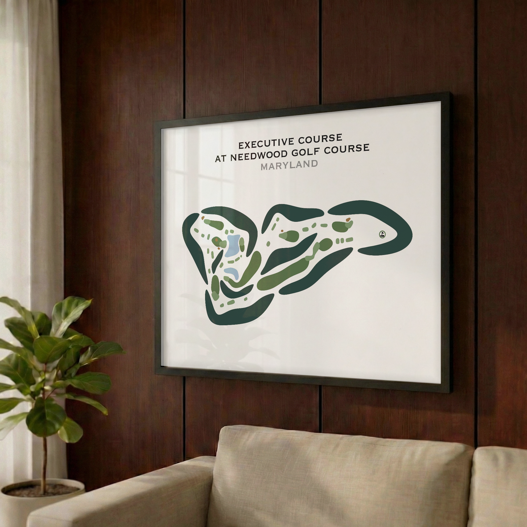 Executive Course at Sun Lakes Country Club, California - Printed Golf Courses