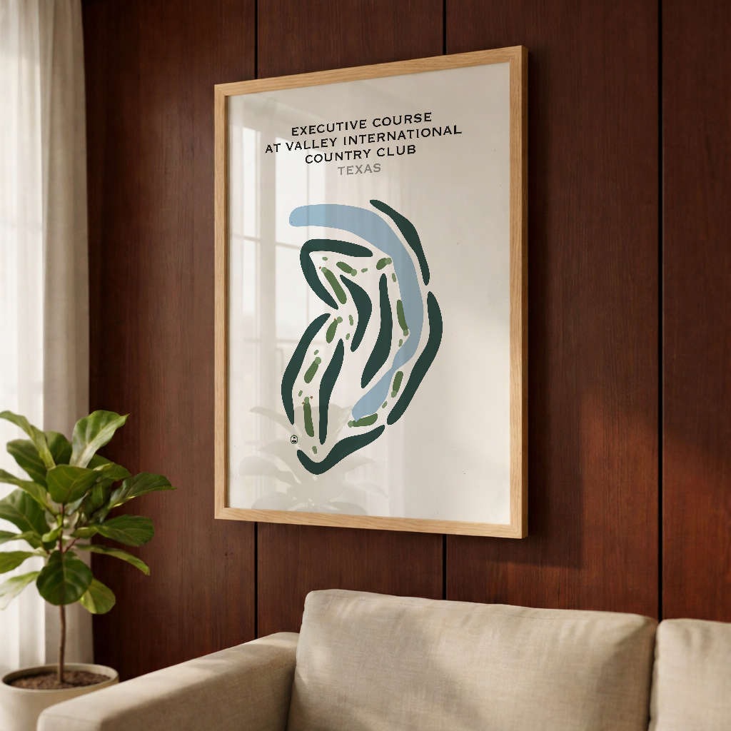 Executive at Valley International Country Club, Texas - Printed Golf Courses