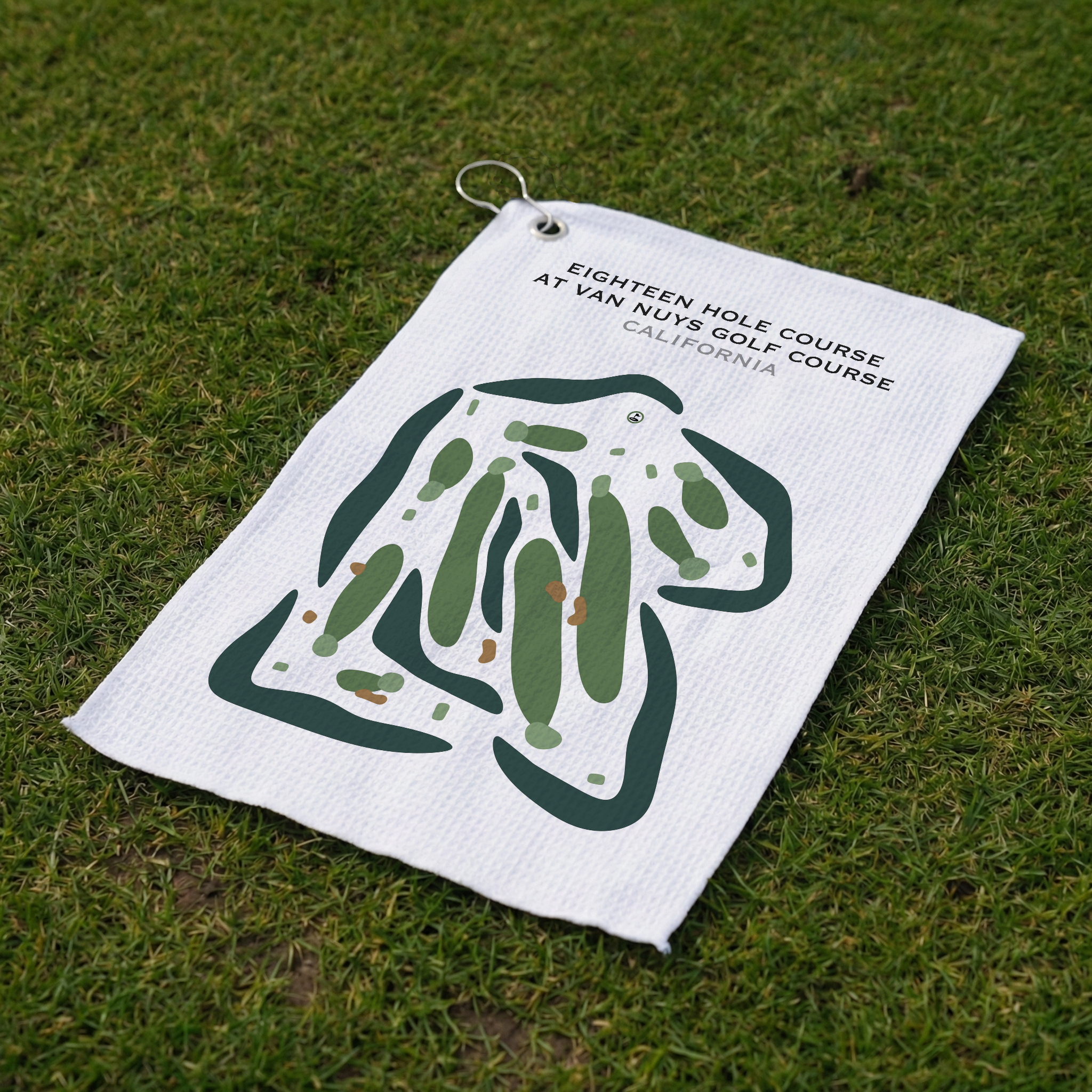 Executive Course at Van Nuys Golf Course, California - Printed Golf Courses