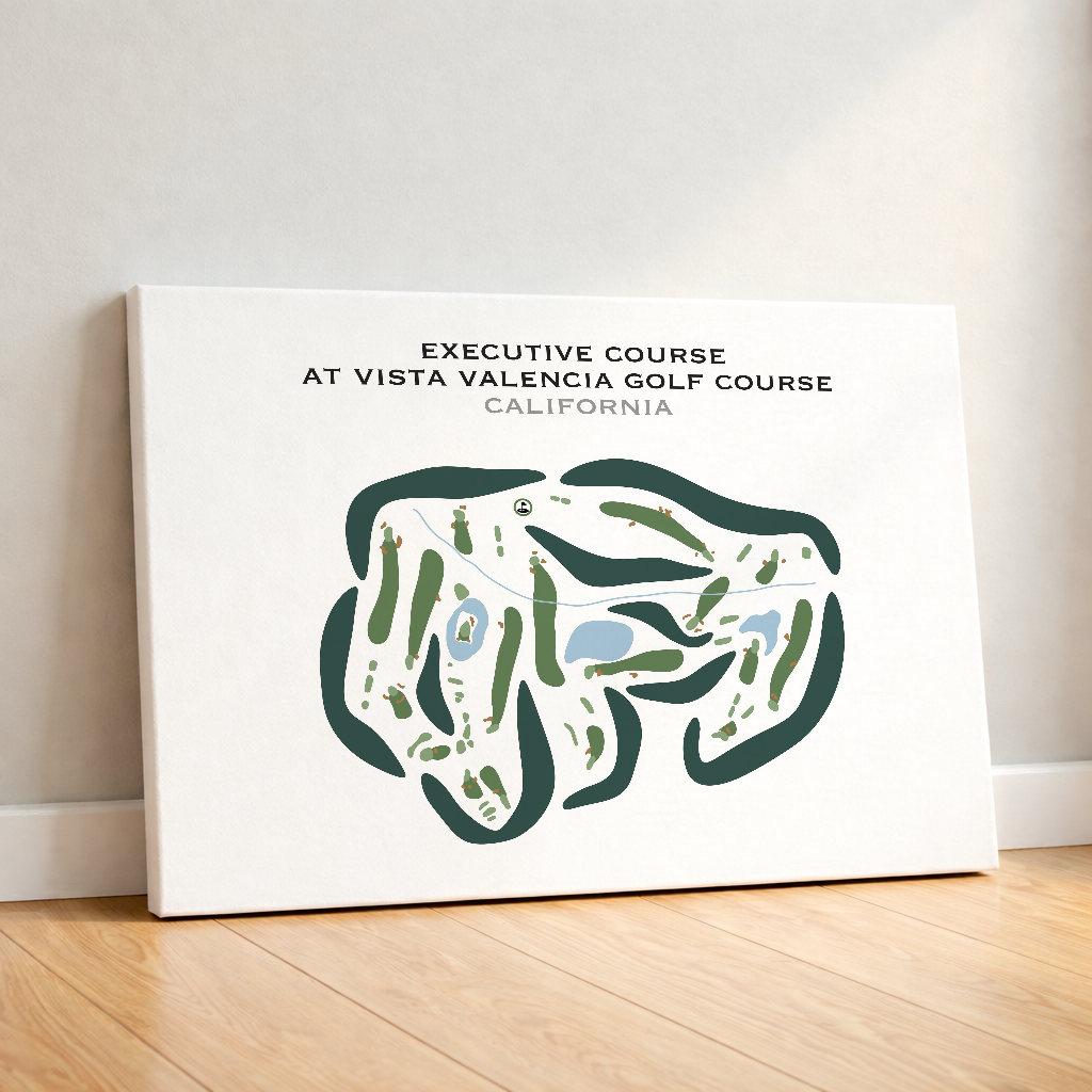 Executive at Vista Valencia Golf Course, California - Printed Golf Courses