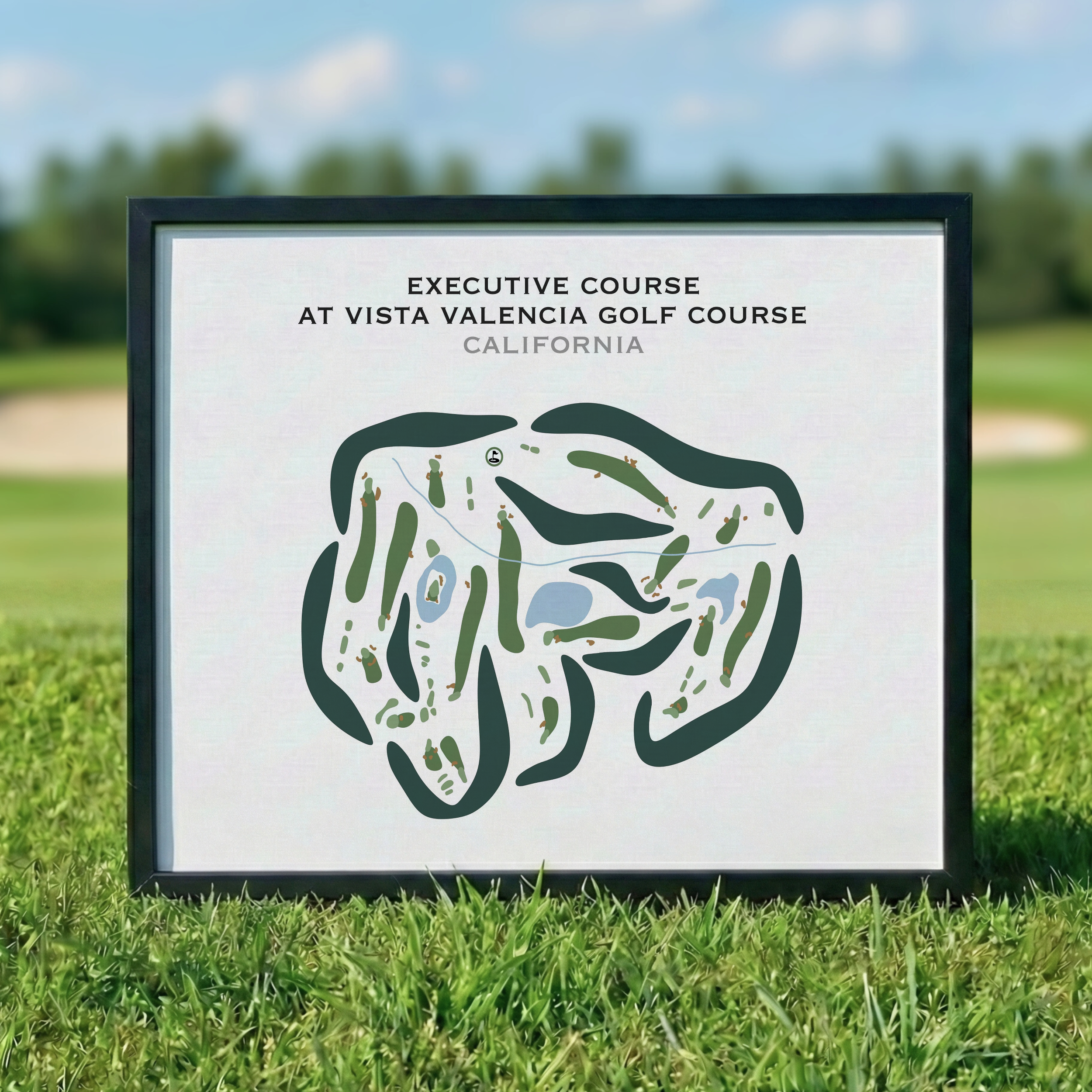 Executive at Vista Valencia Golf Course, California - Printed Golf Courses