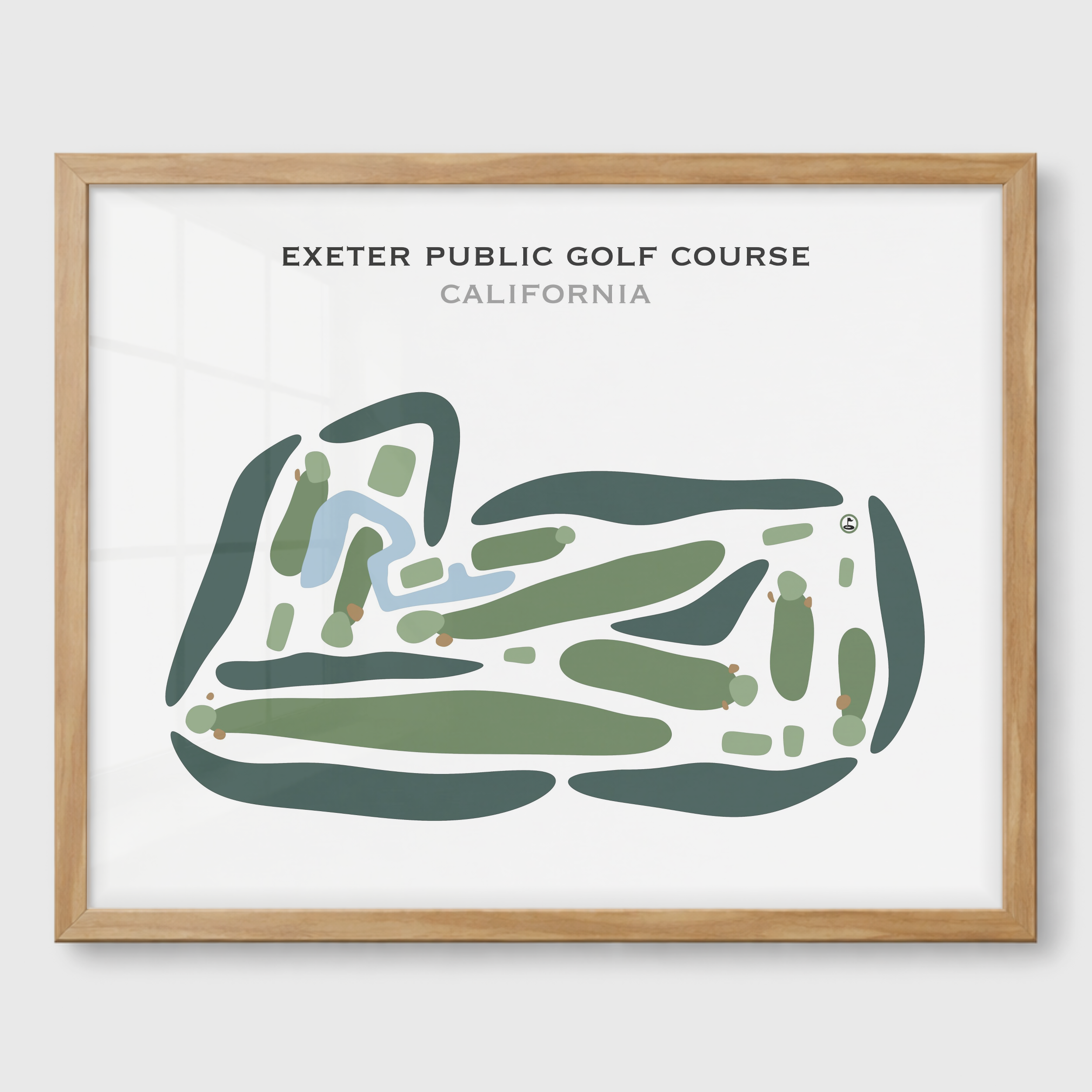 Exeter Public Golf Course, California - Printed Golf Courses