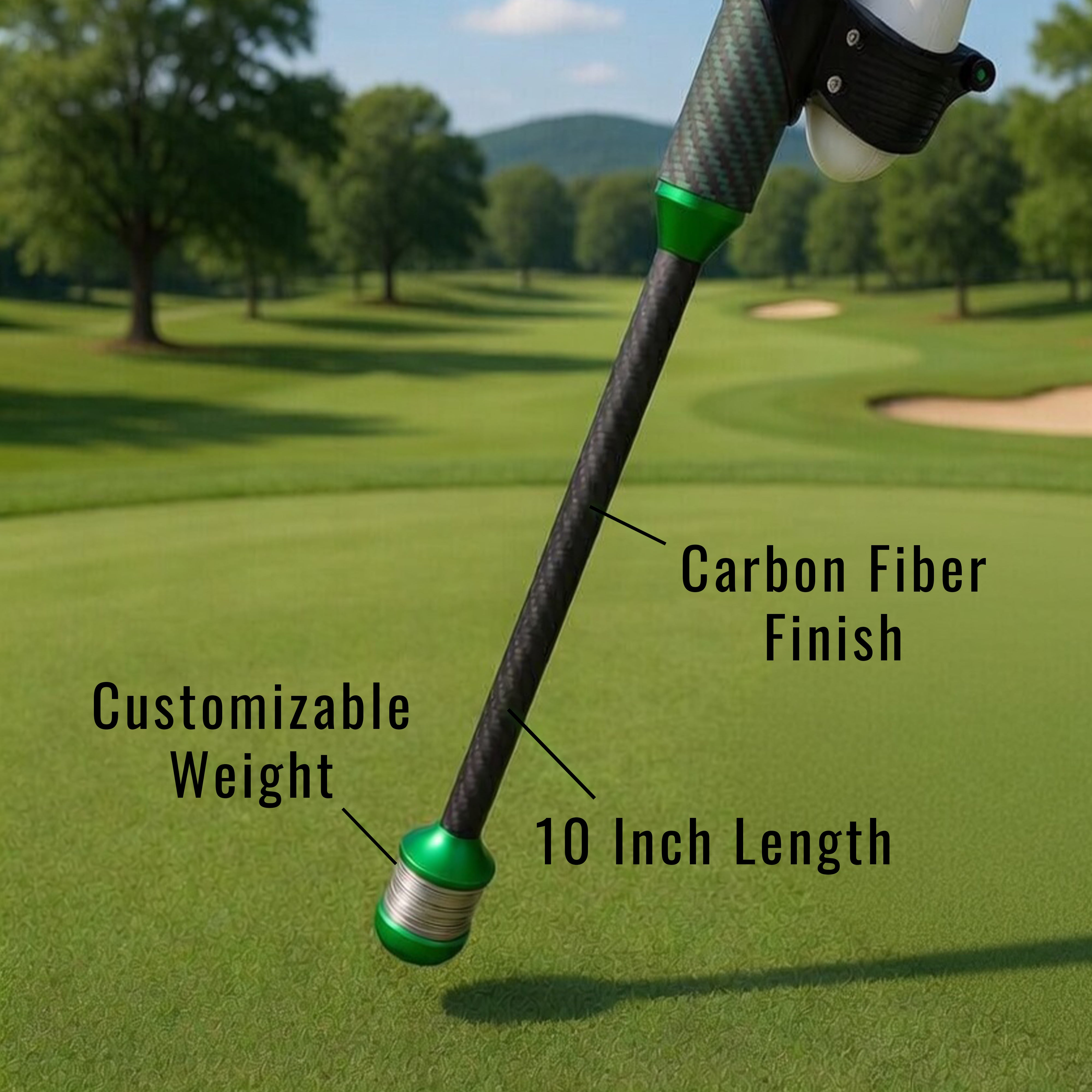DriVR Elite Chrome - Stepped Steel Weighted Golf Club  - Compatible with Quest 2, 3/3s, and Pro