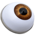 Brown Eye Ball Marker & Hat Clip by ReadyGOLF
