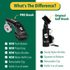 Golf Pocket Mag Towel - Black & Golf Club Water Brush Pro Bundle