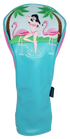 Flamingo Girl Embroidered Headcover by ReadyGOLF - Driver
