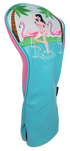 Flamingo Girl Embroidered Headcover by ReadyGOLF - Driver
