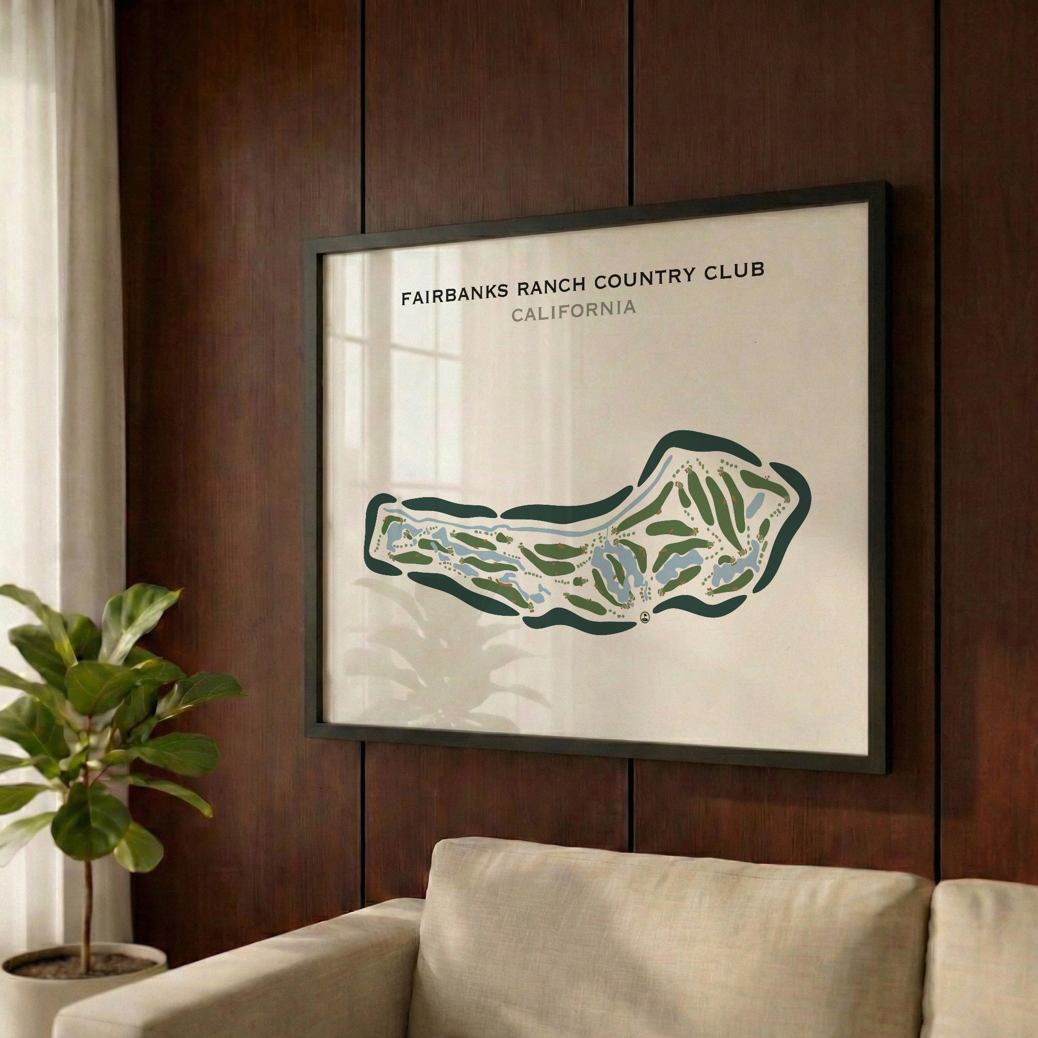 Fairbanks Ranch Country Club, California - Printed Golf Courses