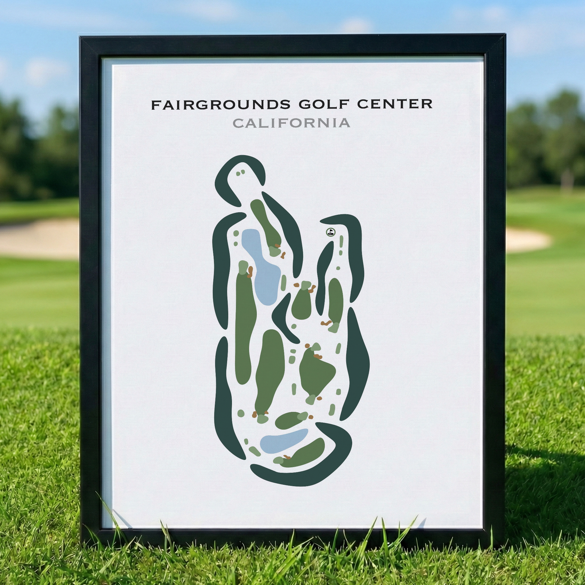 Fairgrounds Golf Center, California - Printed Golf Courses