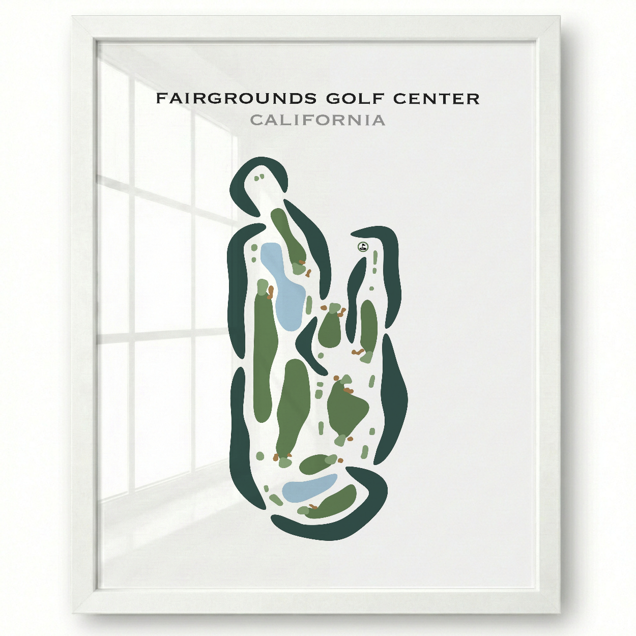 Fairgrounds Golf Center, California - Printed Golf Courses
