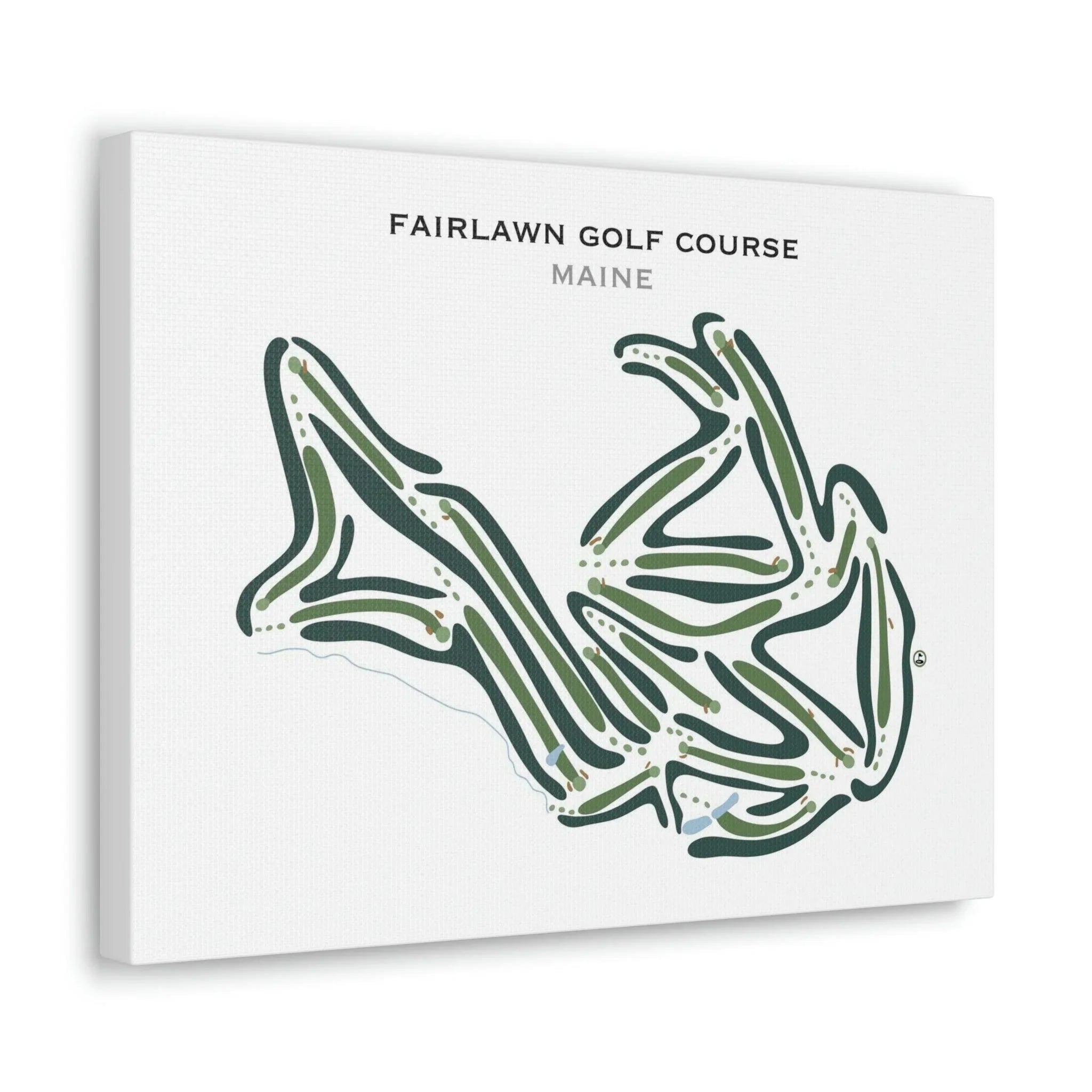 Fairlawn Golf Course, Maine - Printed Golf Courses