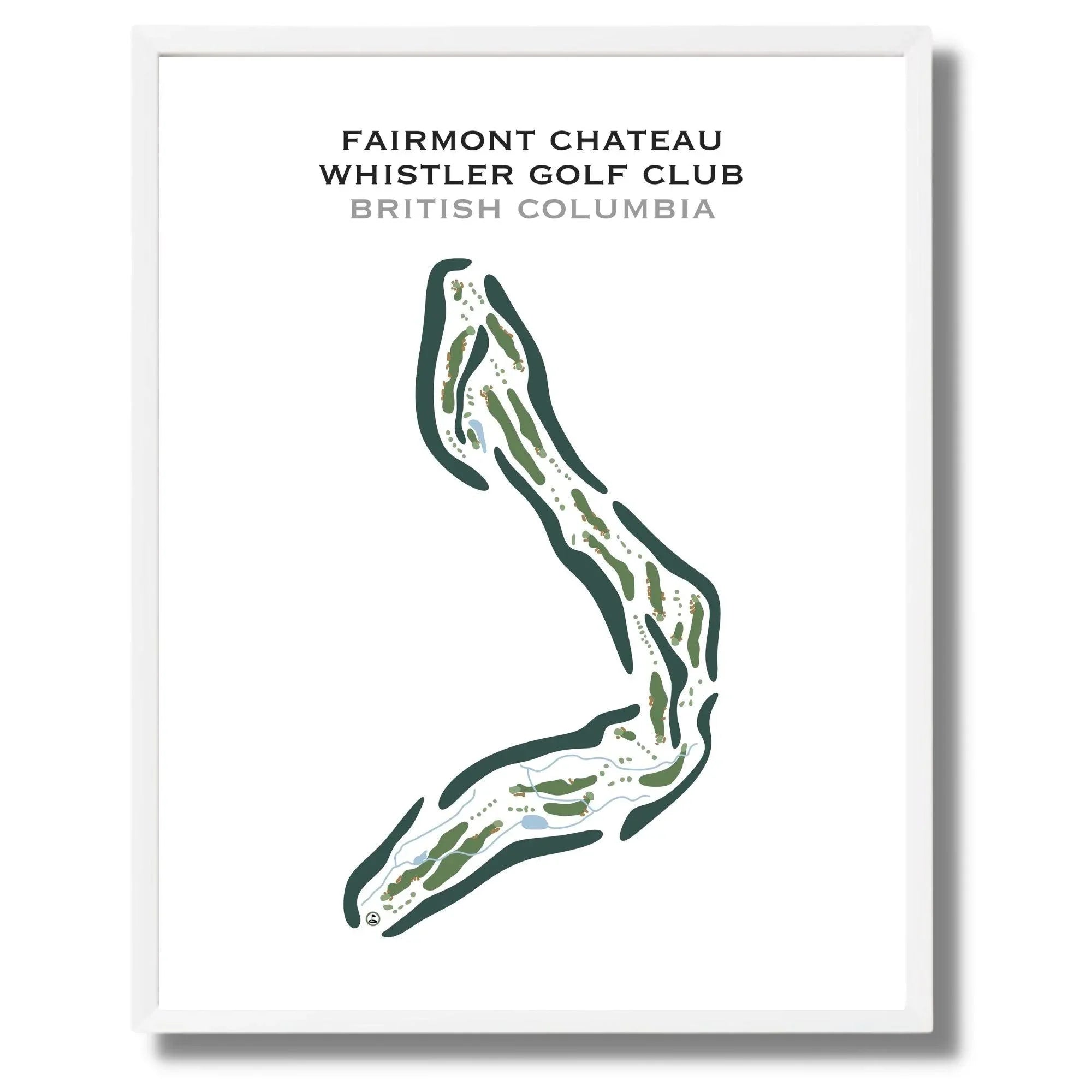 Fairmont Chateau Whistler Golf Club, British Columbia - Printed Golf Course