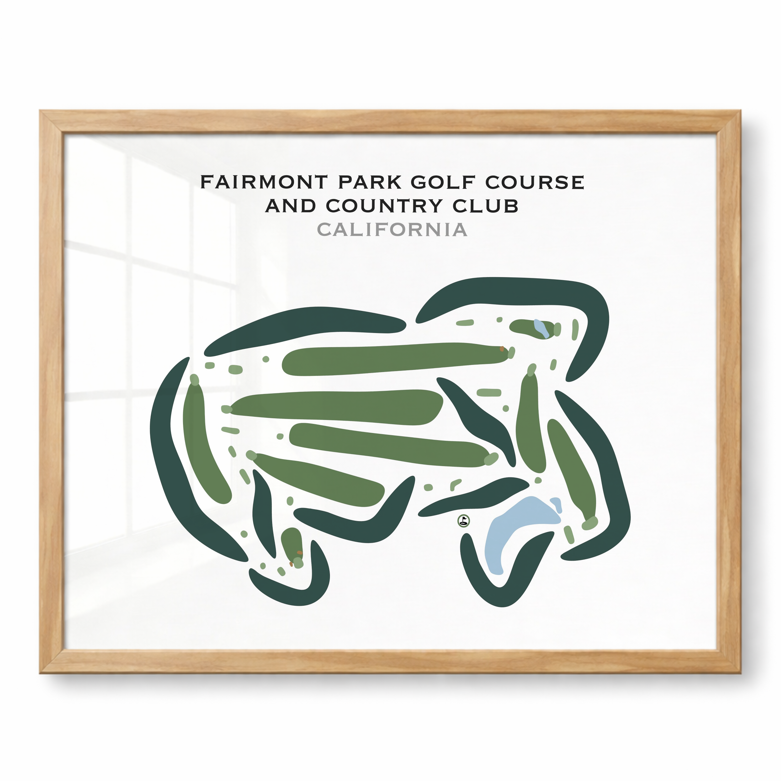 Fairmont Park Golf Course & Country Club, California - Printed Golf Courses
