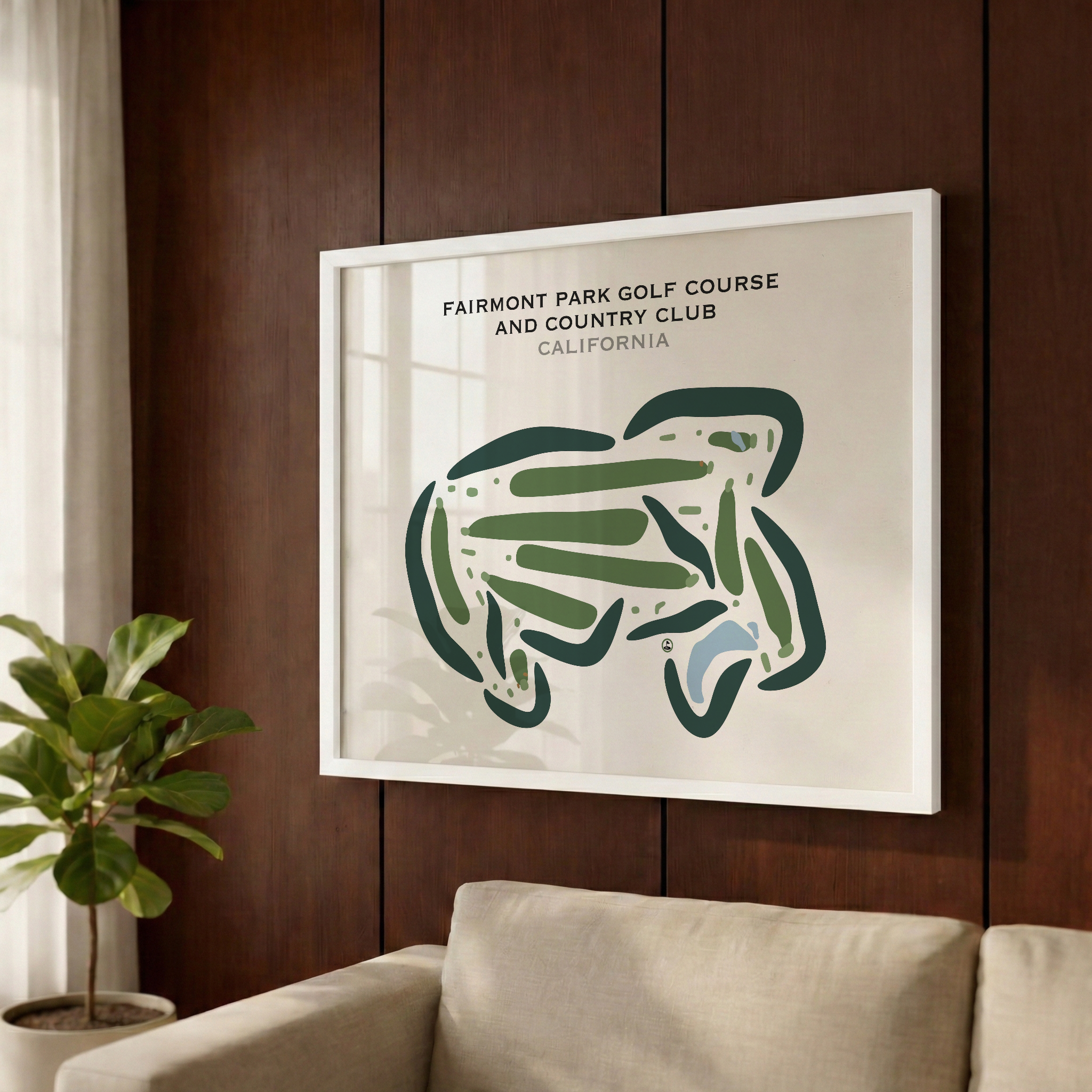 Fairmont Park Golf Course & Country Club, California - Printed Golf Courses