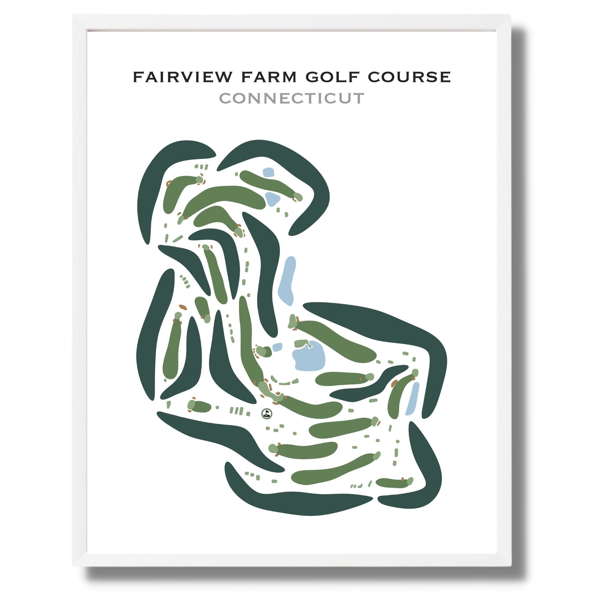 Fairview Farm Golf Course, Connecticut - Printed Golf Courses