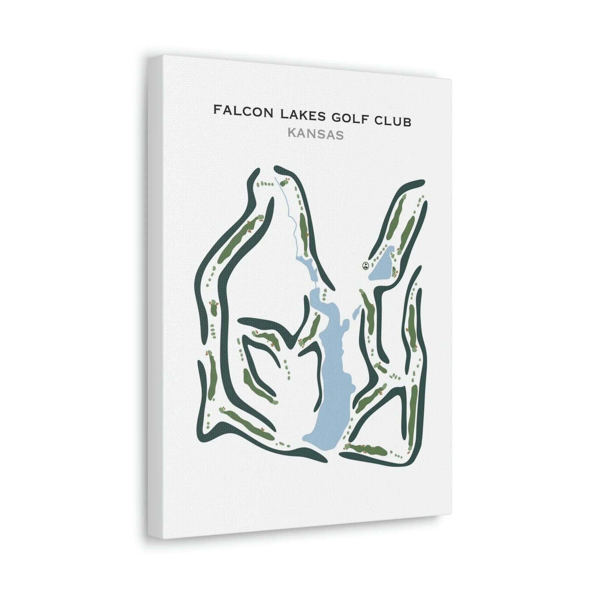 Falcon Lakes Golf Club, Kansas - Printed Golf Course
