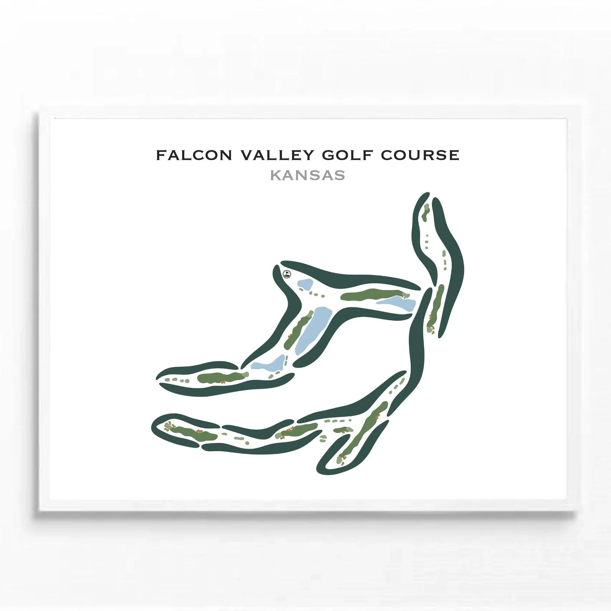 Falcon Valley Golf Course, Kansas - Printed Golf Course