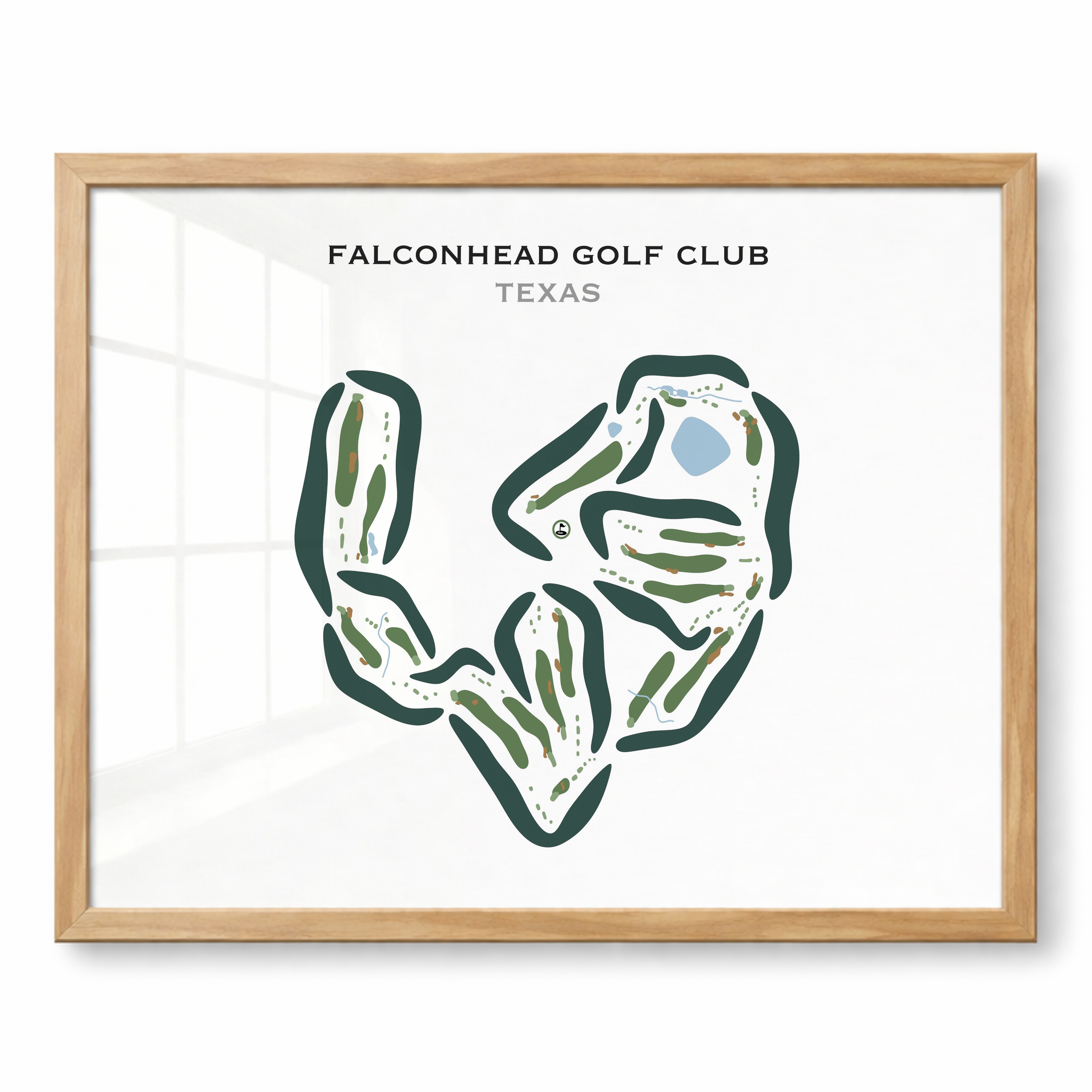 Falconhead Golf Club, Texas - Printed Golf Courses