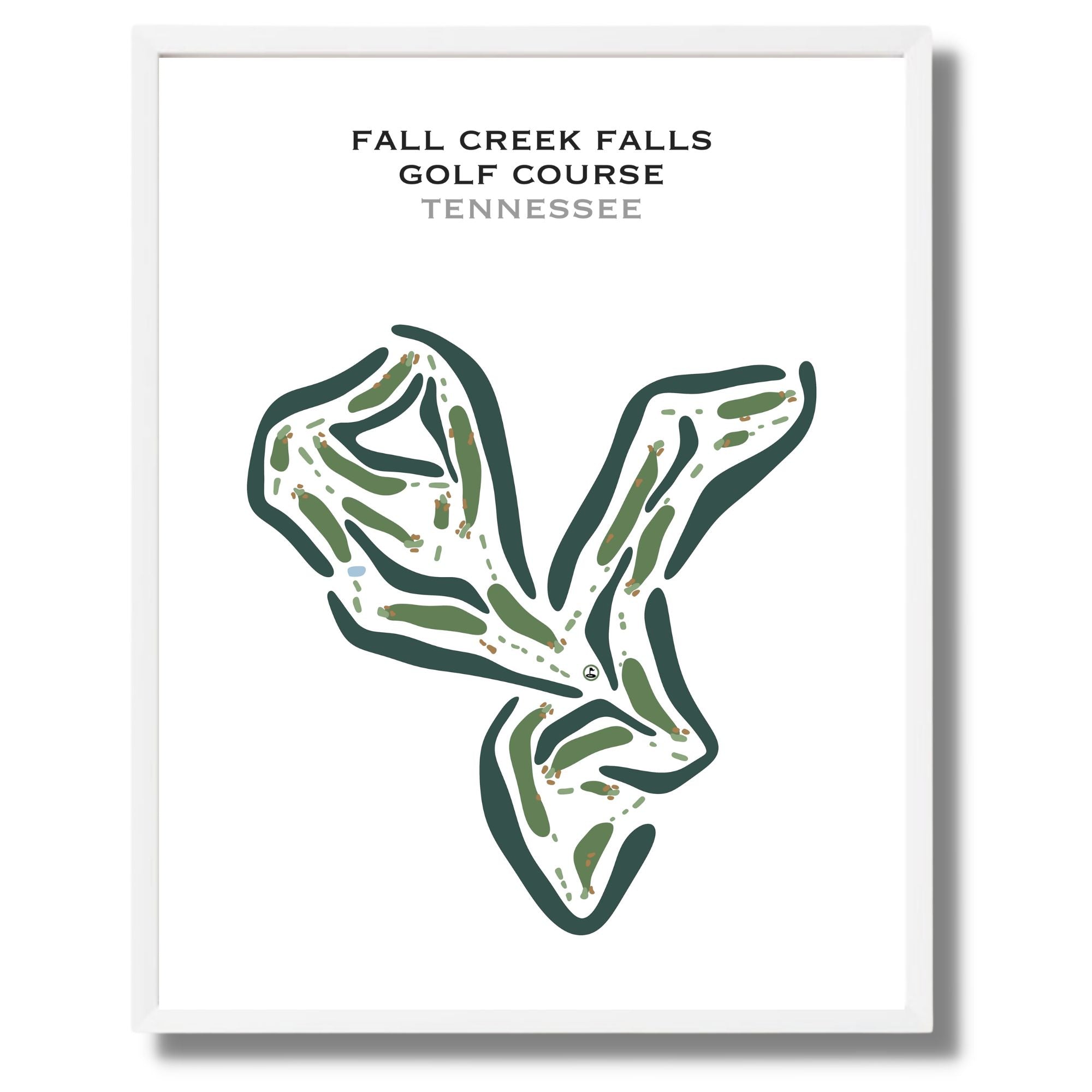 Fall Creek Falls Golf Course, Tennessee - Printed Golf Courses