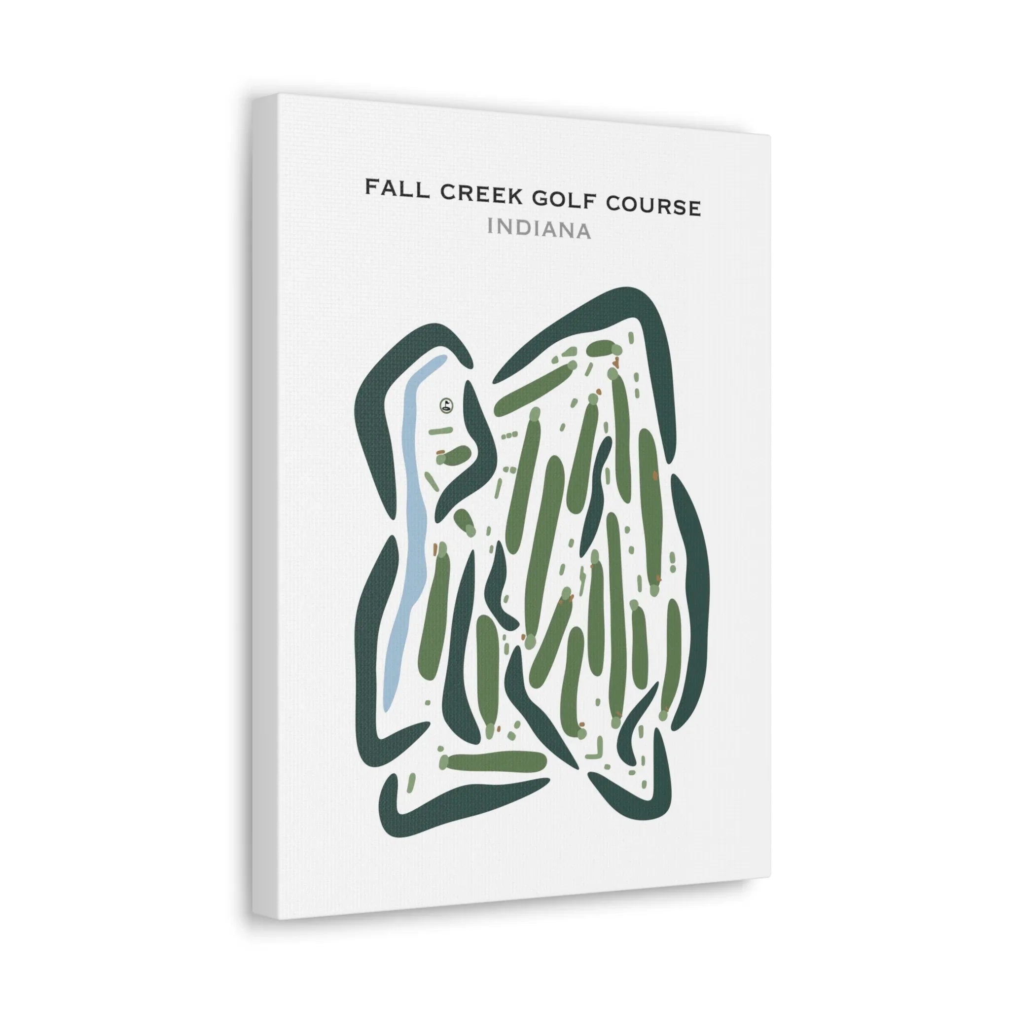 Fall Creek Golf Course, Indiana - Printed Golf Courses