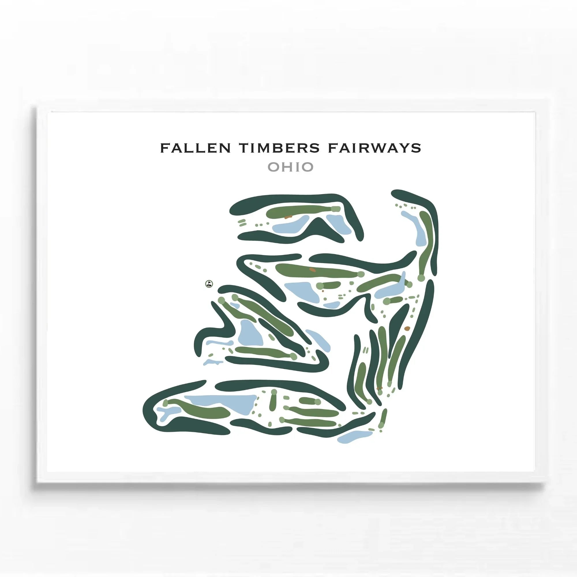 Fallen Timbers Fairways, Ohio - Printed Golf Course
