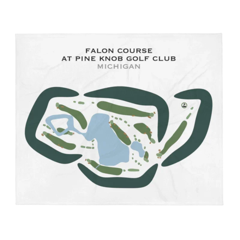 Falon Course at Pine Knob Golf Club, Clarkston, Michigan - Printed Golf Courses