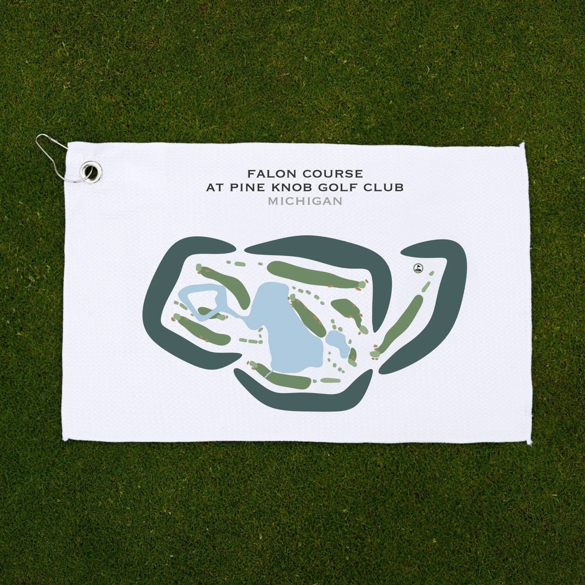 Falon Course at Pine Knob Golf Club, Clarkston, Michigan - Printed Golf Courses